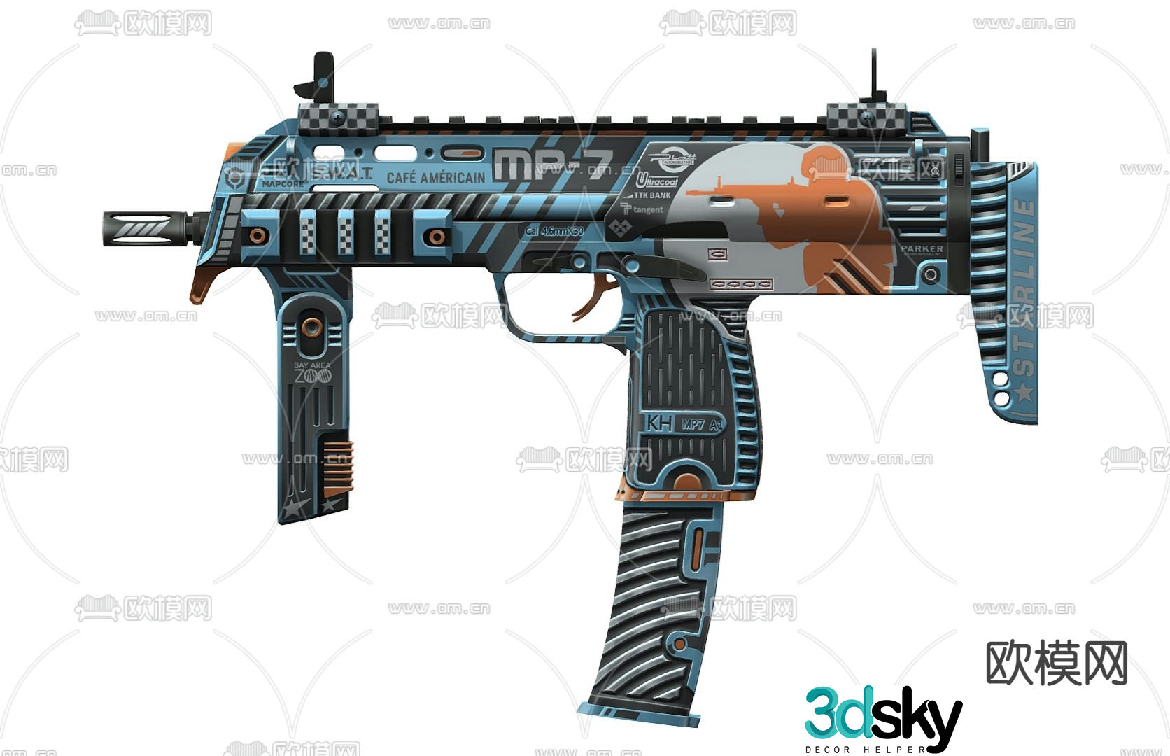 Children’s pistol Children’s rifle toy 3d model