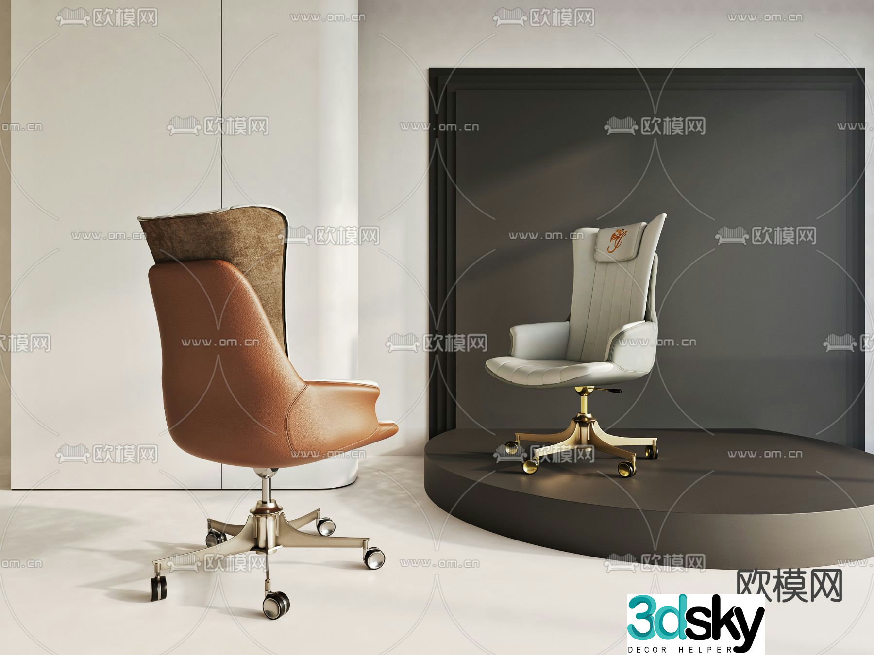 Office chair conference chair staff chair 3d model