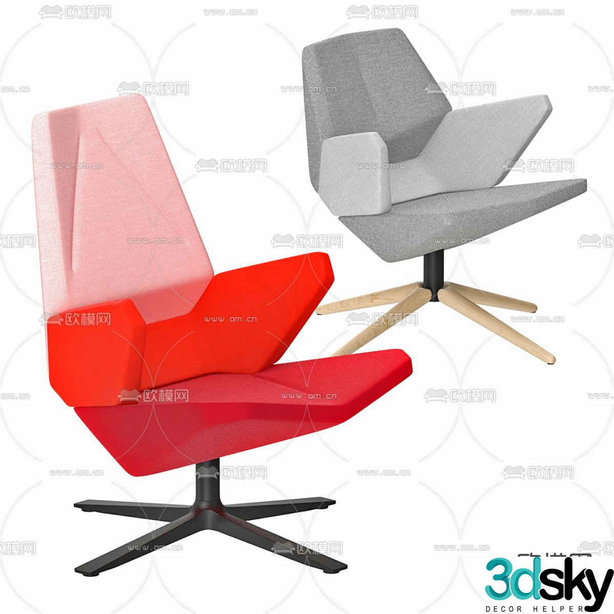 Modern office chair executive chair executive chair 3D model