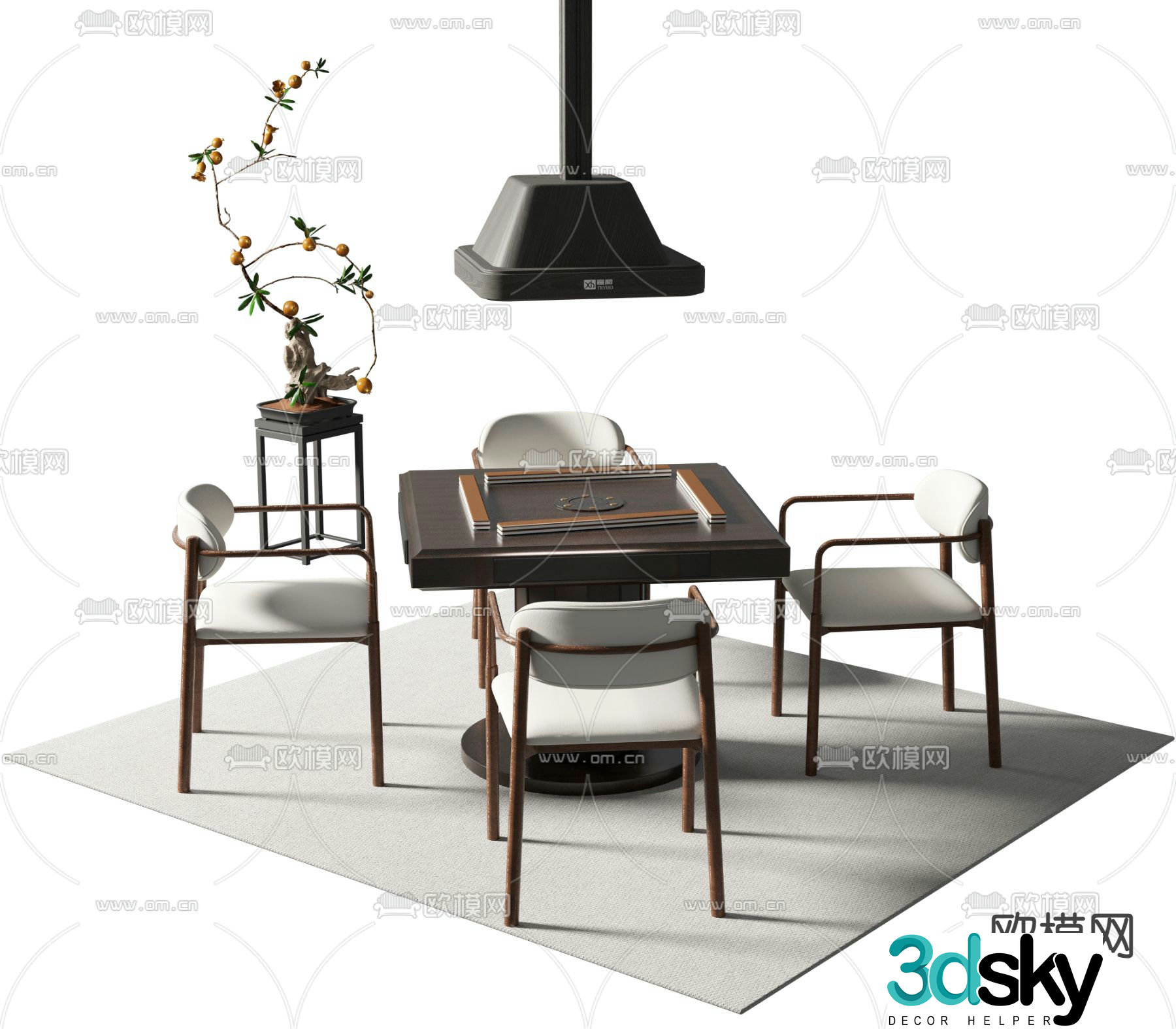 Mahjong table mahjong table 3d model