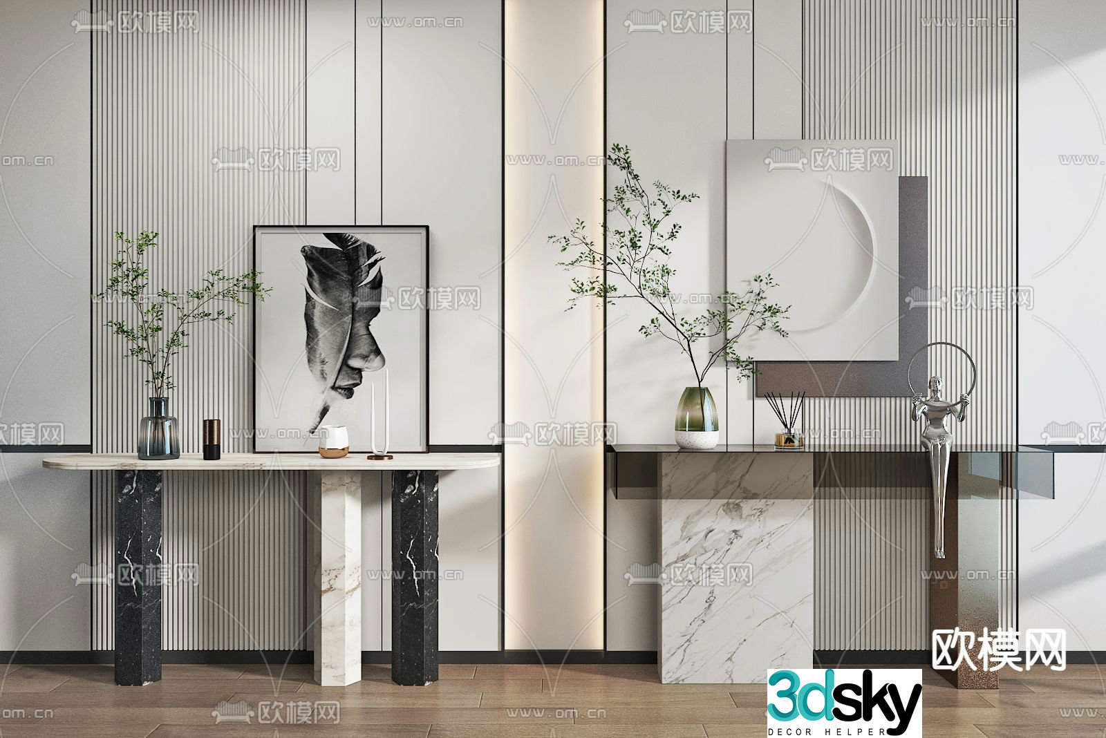 Modern Duanjing strip 3D model
