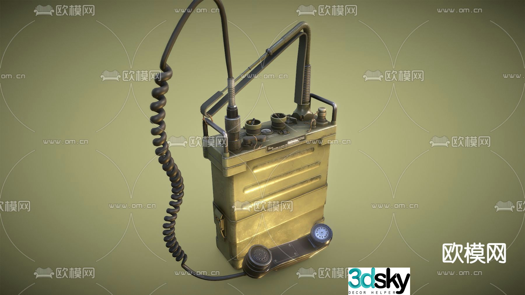 radio transmitter 3d model