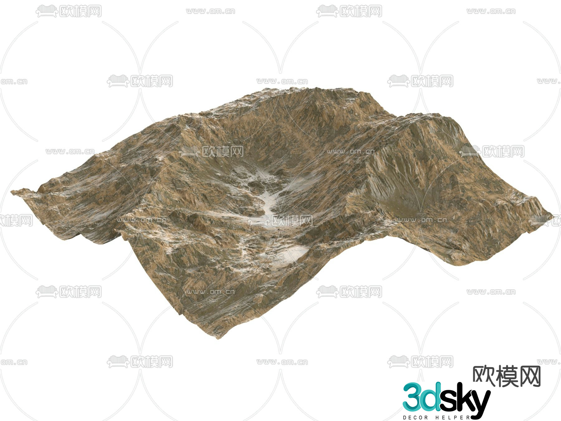 Mountain mountains valley 3d model