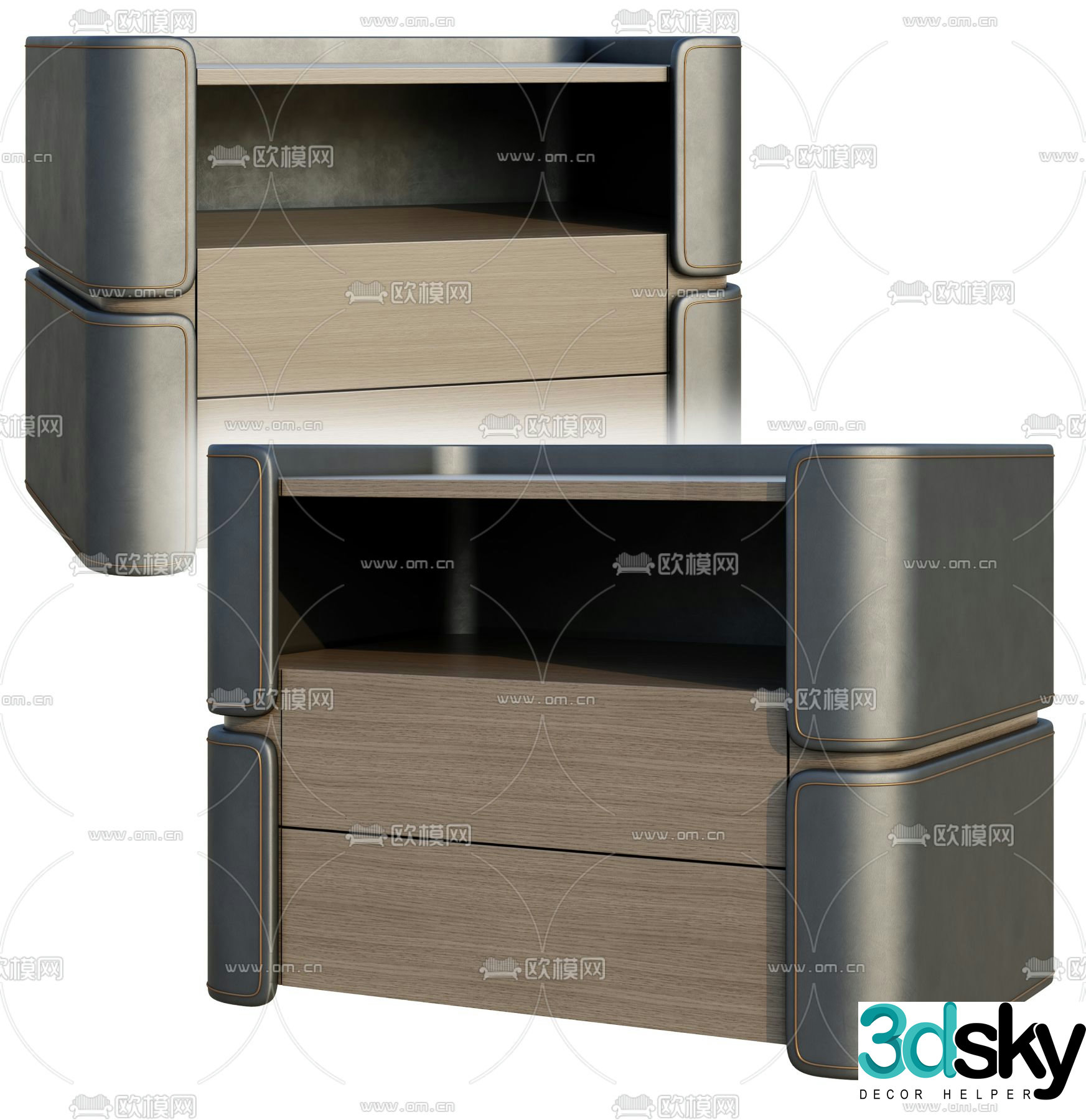bedside table 3d model