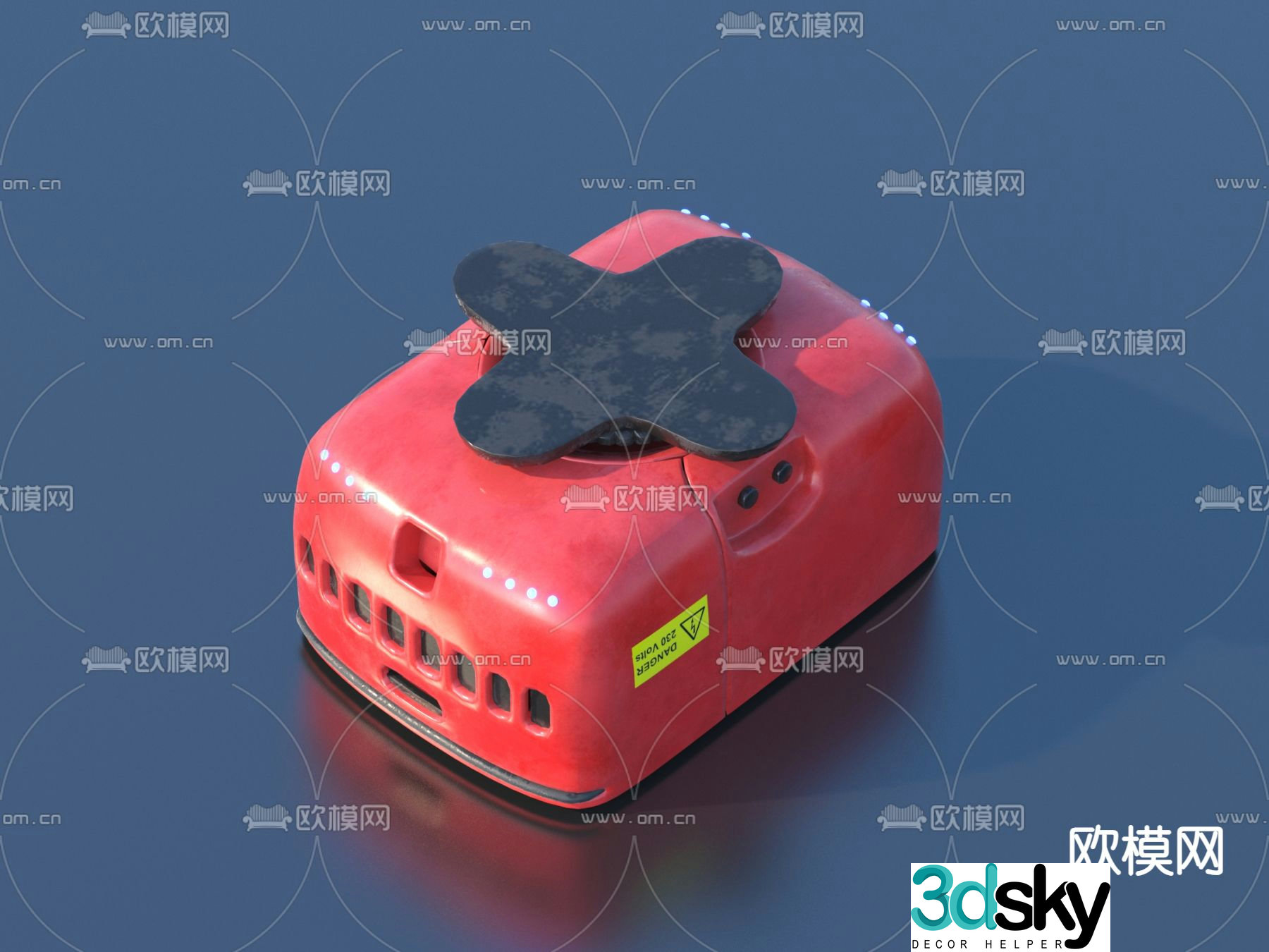 Industrial equipment tool cart 3d model