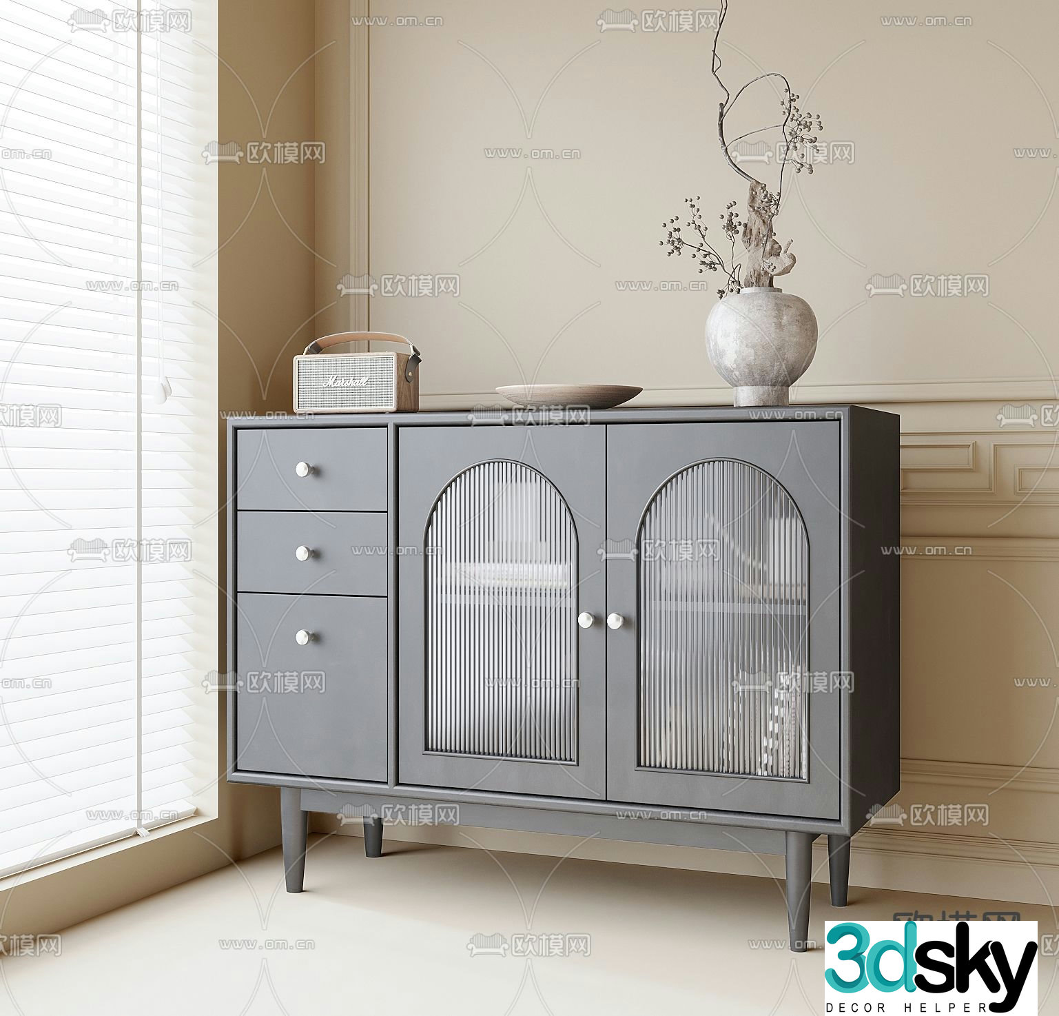 Modern sideboard 3D model