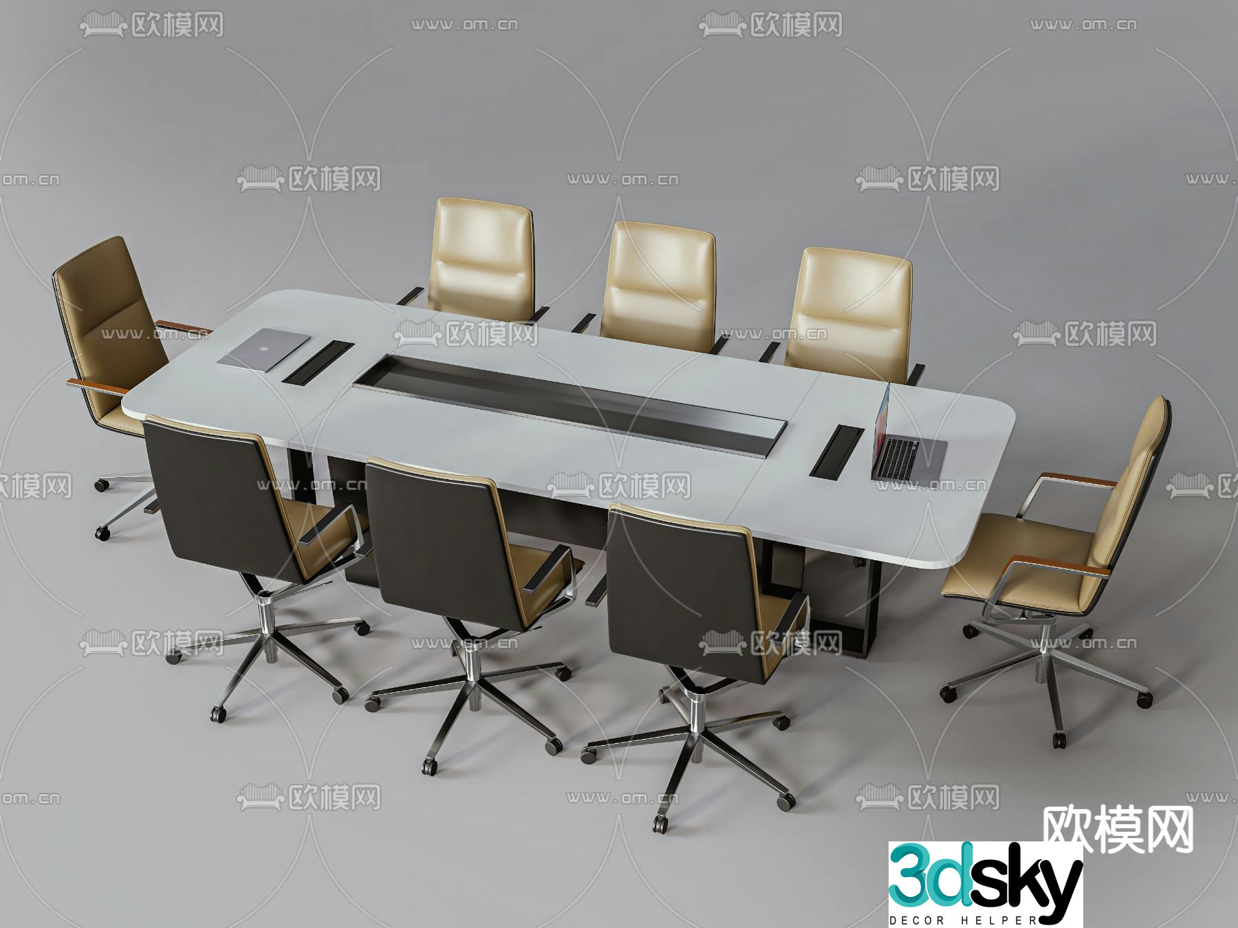 conference table conference table negotiation table 3d model