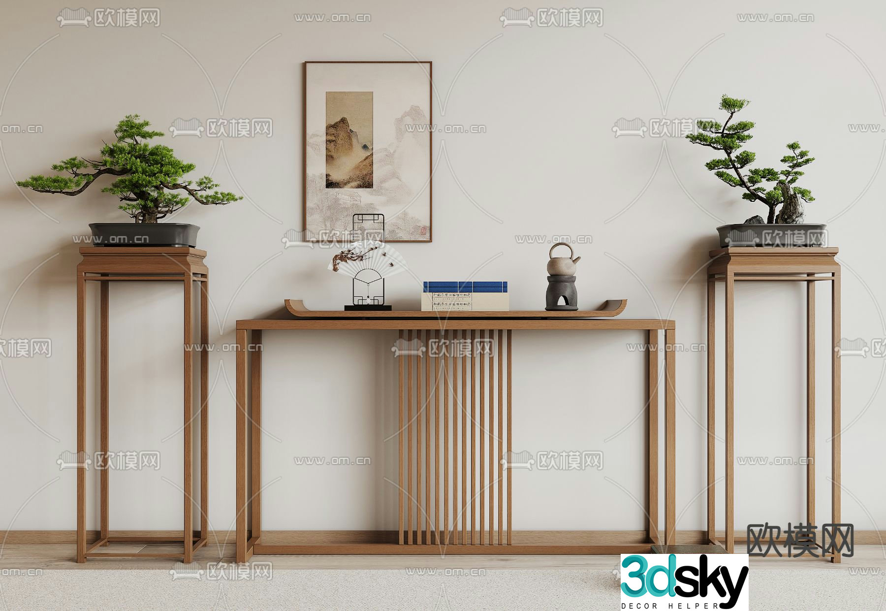 New Chinese-style Duanjingdai 3D model