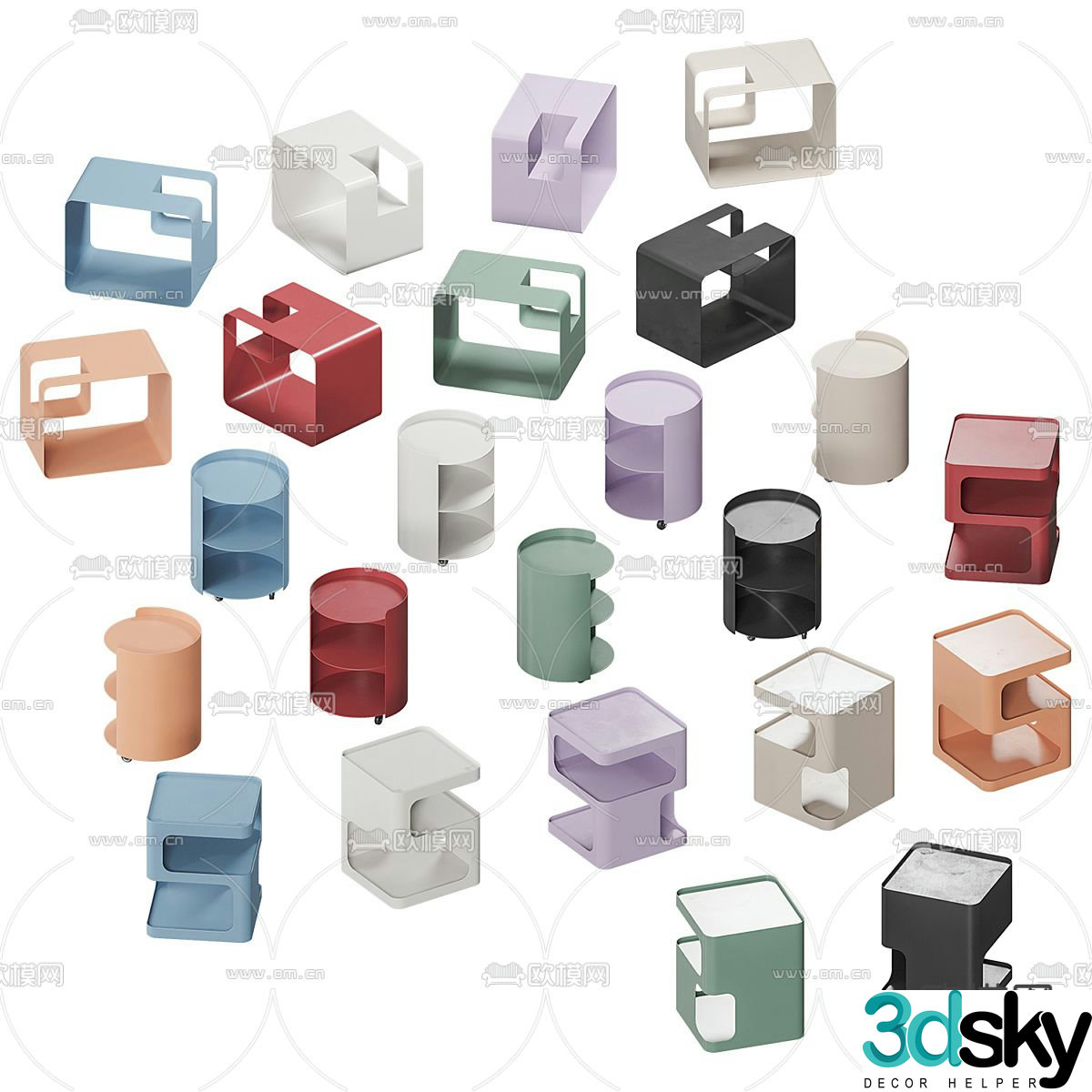 bedside table 3d model