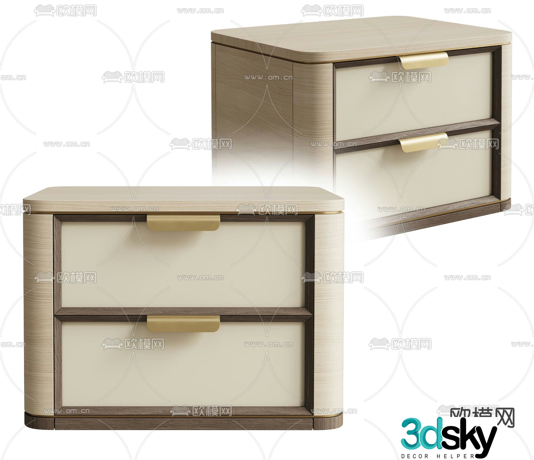 Frato bedside table 3d model