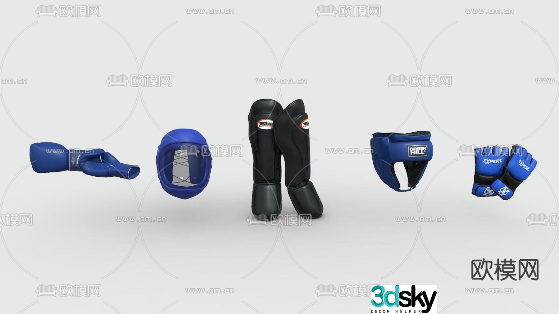 sports protective gear sports protective gear knee pads 3d model