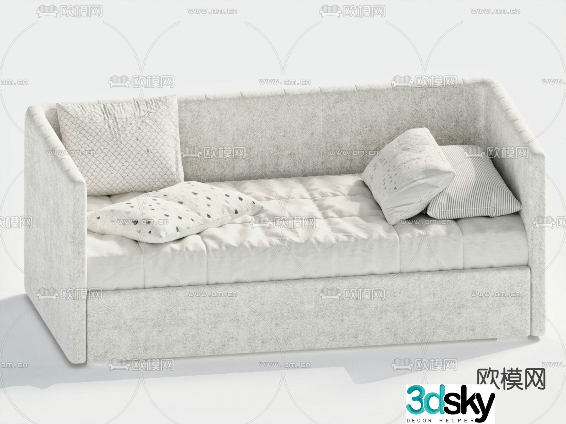 Children’s bed sofa bed 3d model