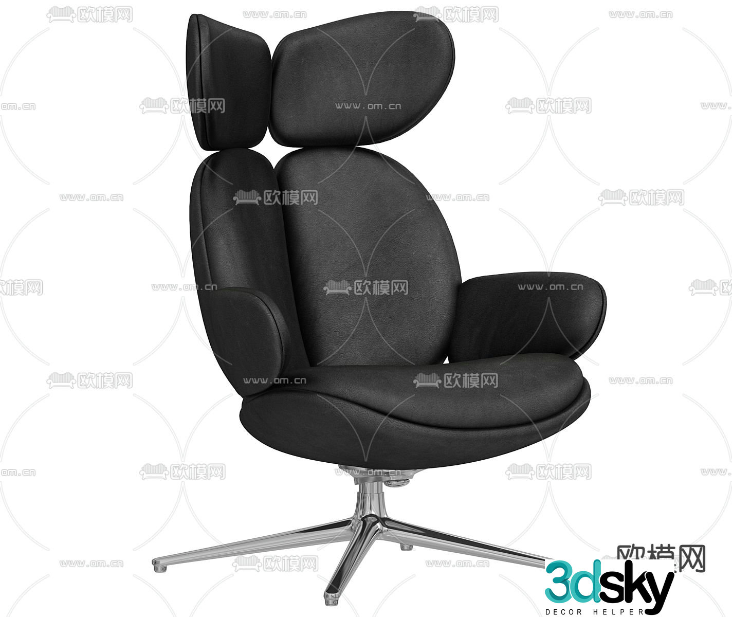 Roche Bobois PULP office chair 3d model