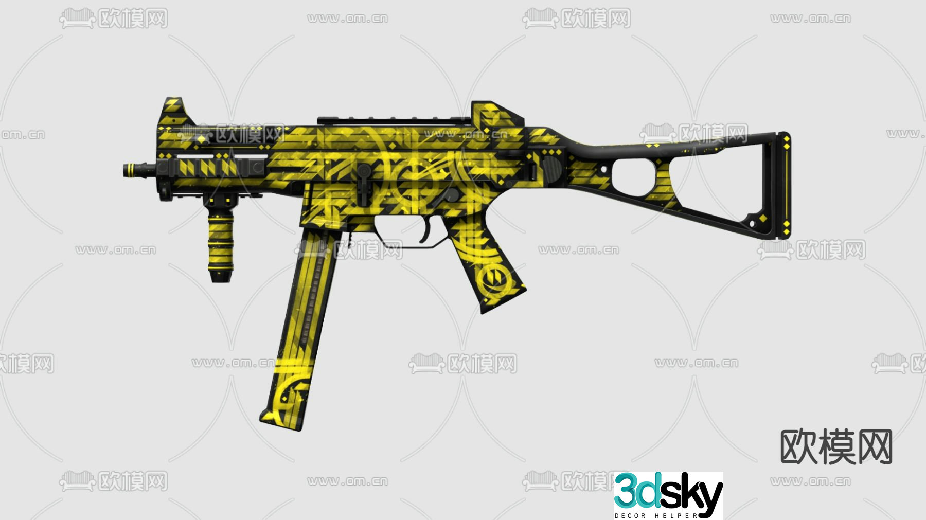 Automatic rifle toy rifle 3d model