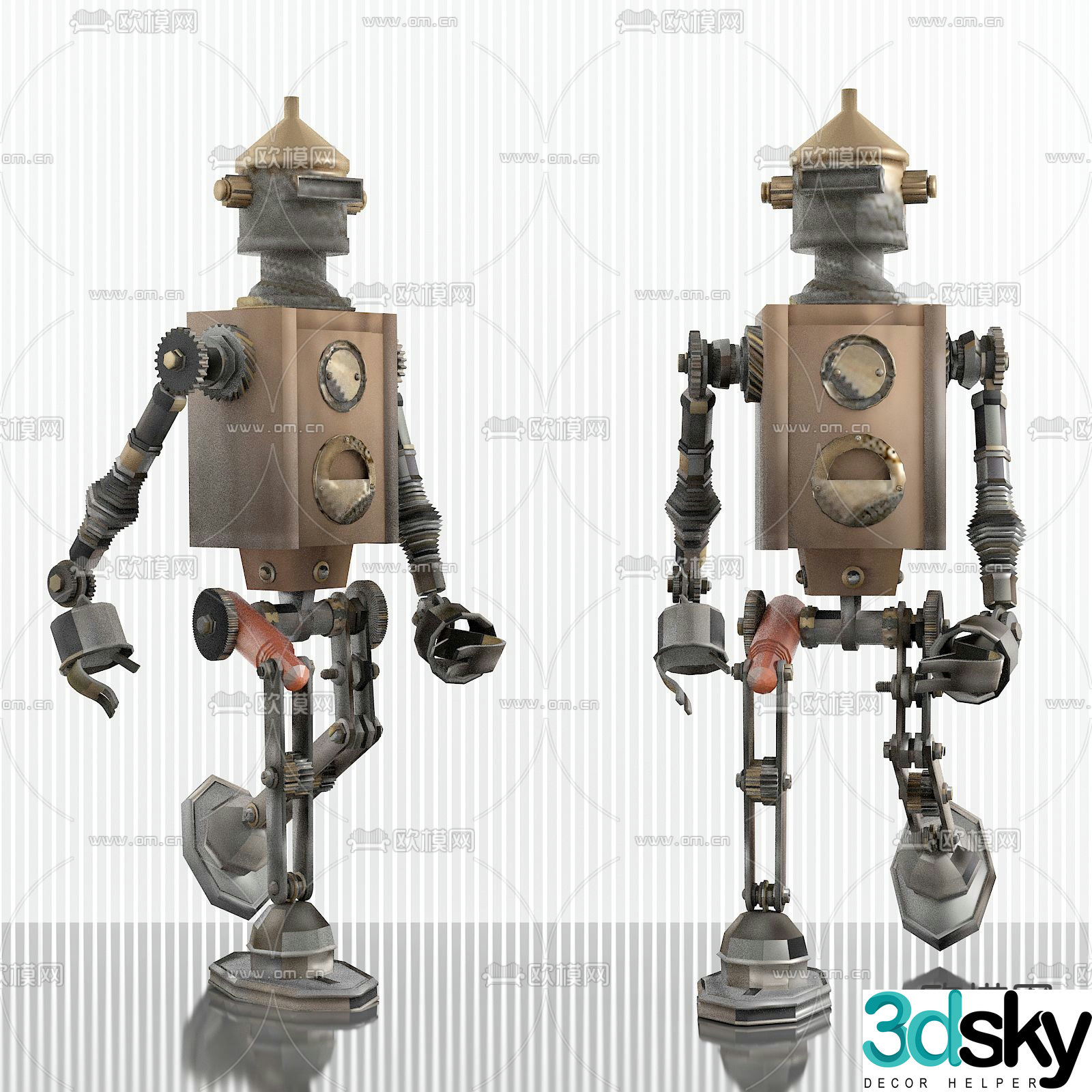 Industrial style robot intelligent robot 3d model