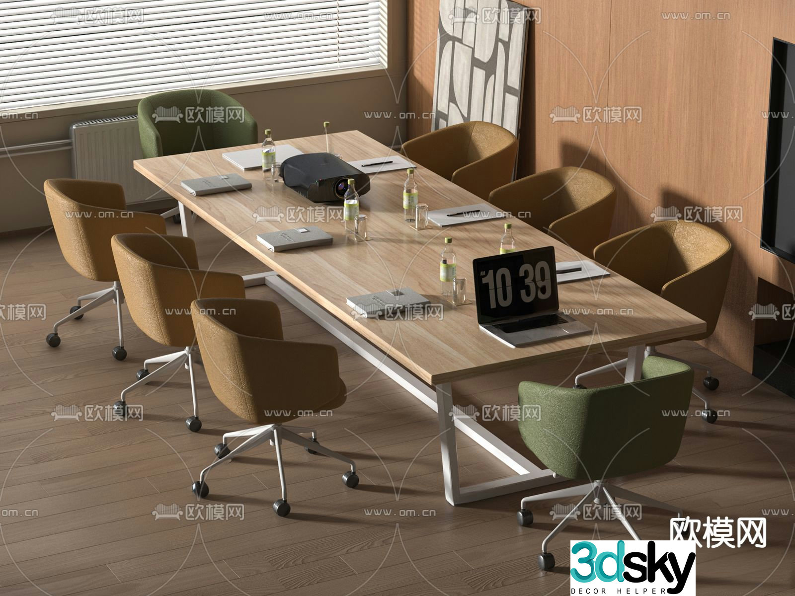 Modern conference table conference table 3d model