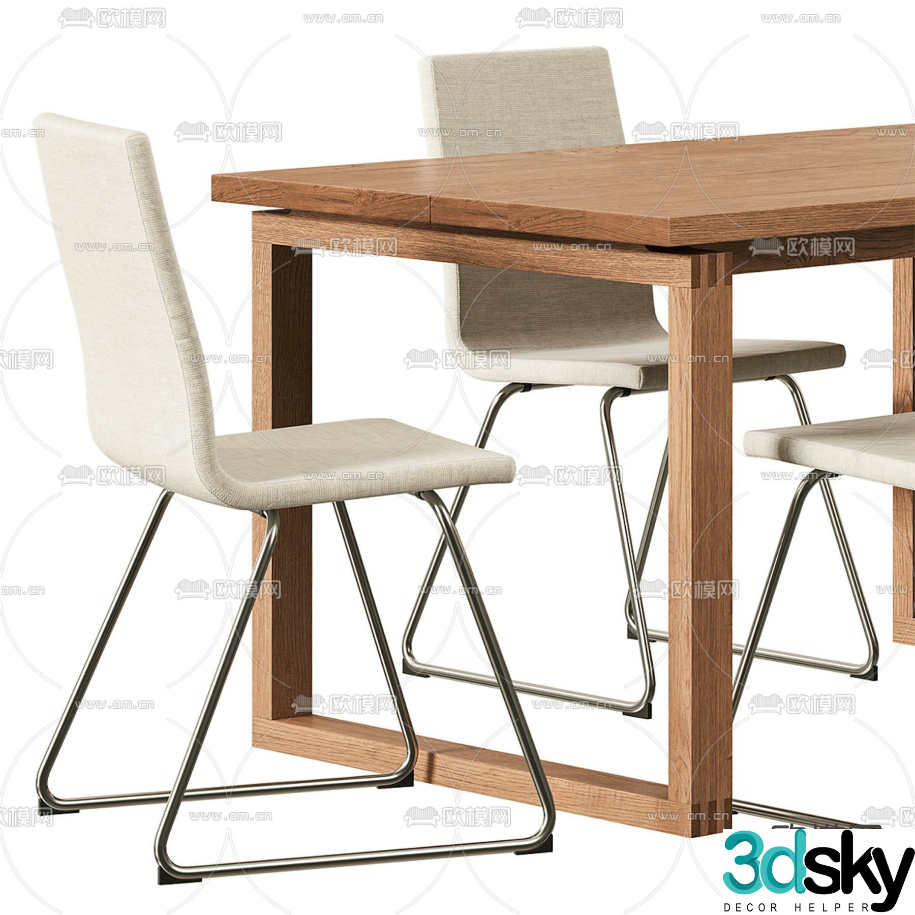 chair dining chair 3d model