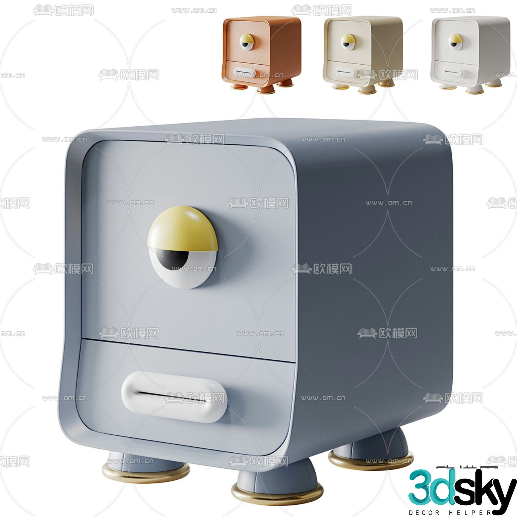 Children’s bedside table 3d model
