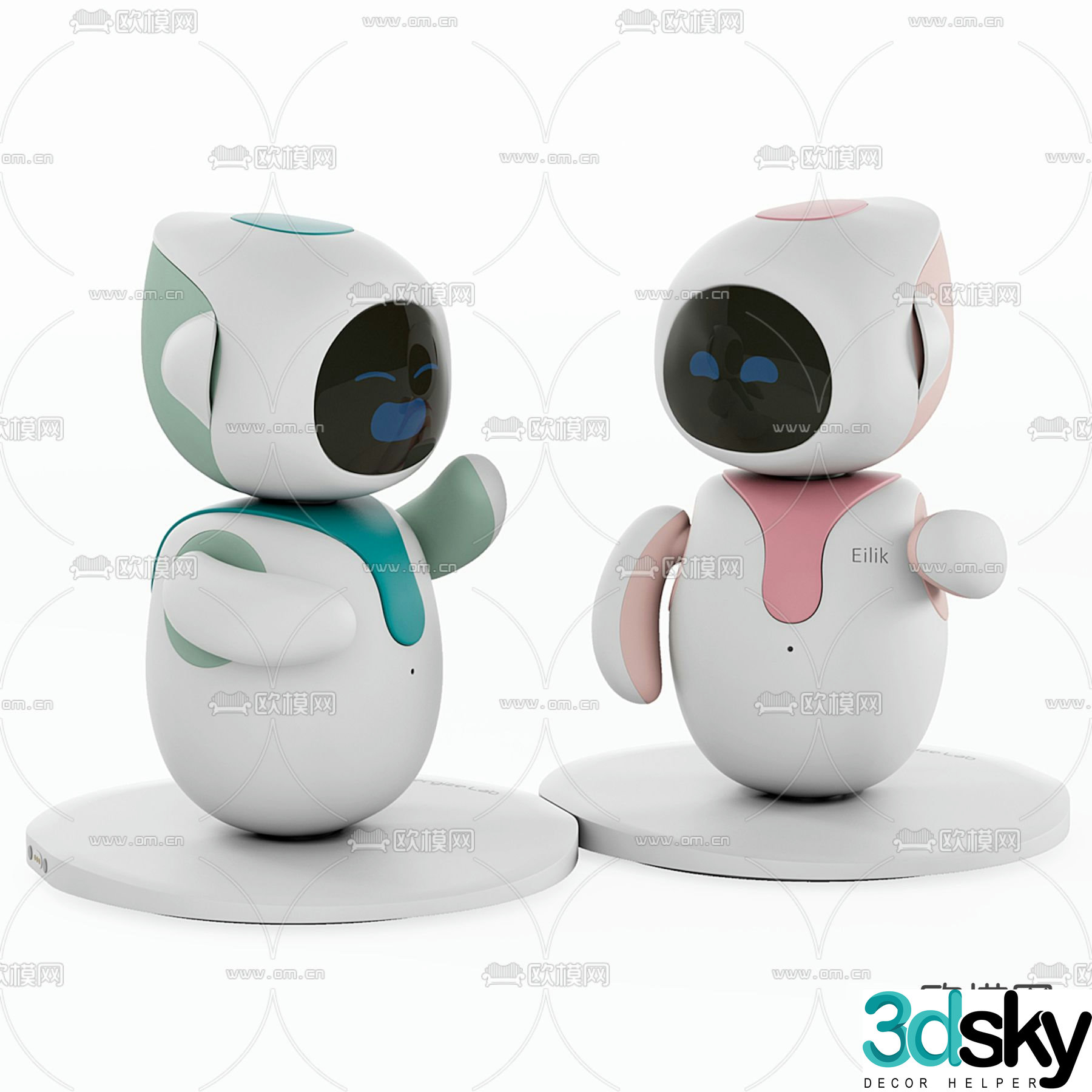Intelligent robot 3d model