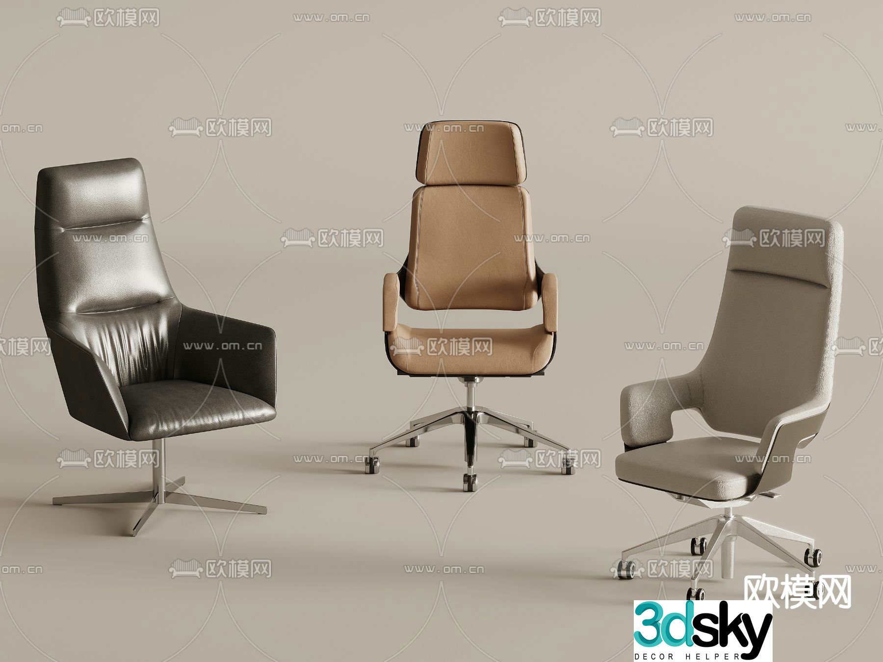 Office chair conference chair executive chair 3d model