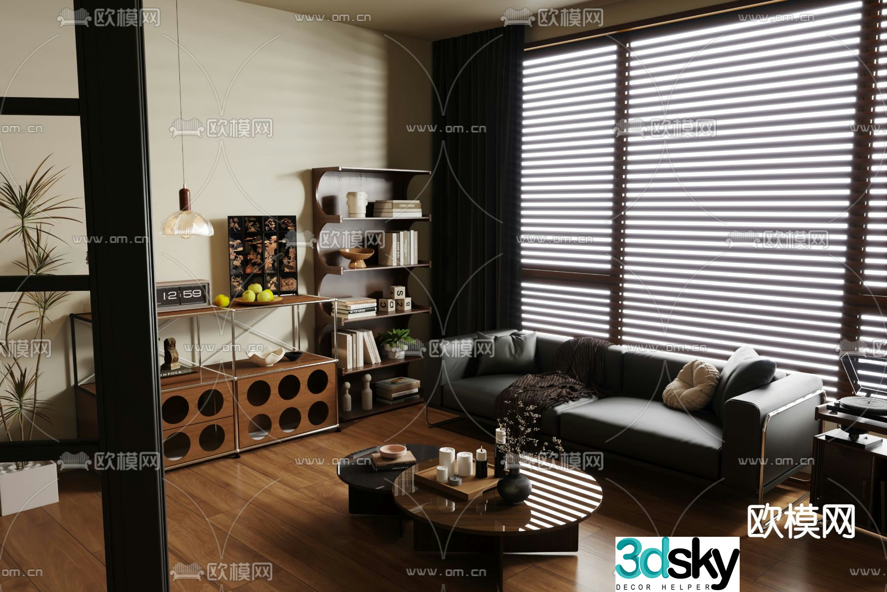 Medieval style sofa leather sofa 3d model