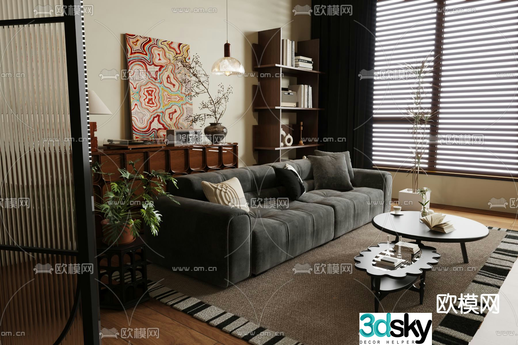 Medieval style sofa fabric sofa 3d model