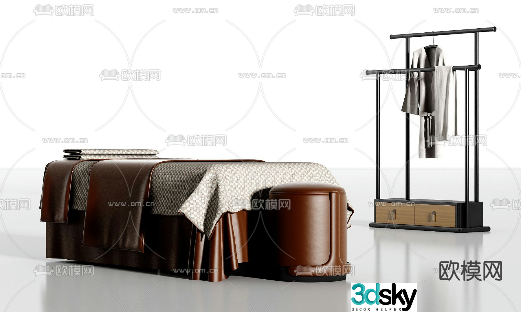 SPA treatment bed massage bed 3d model