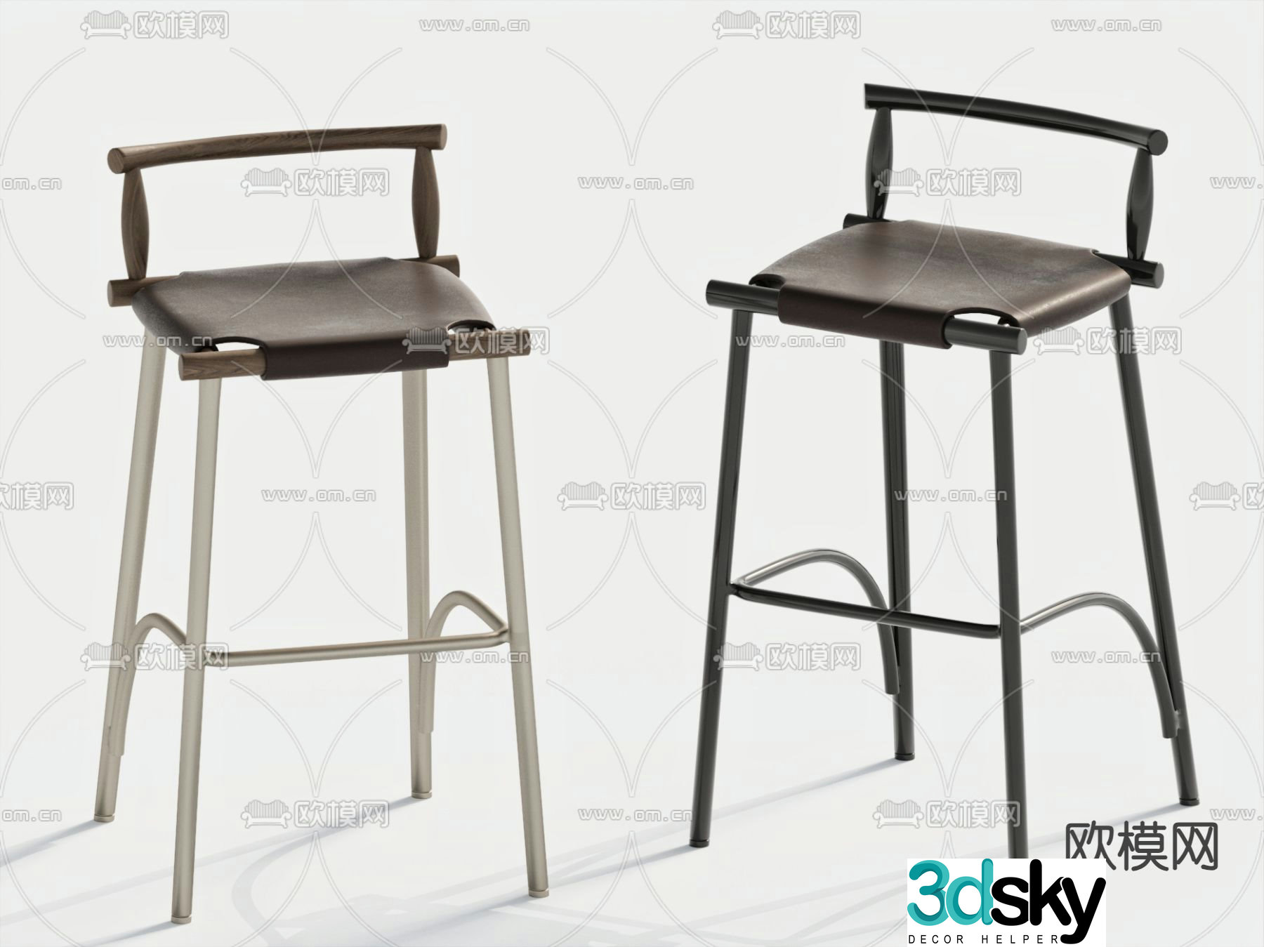 bar stool bar stool 3d model