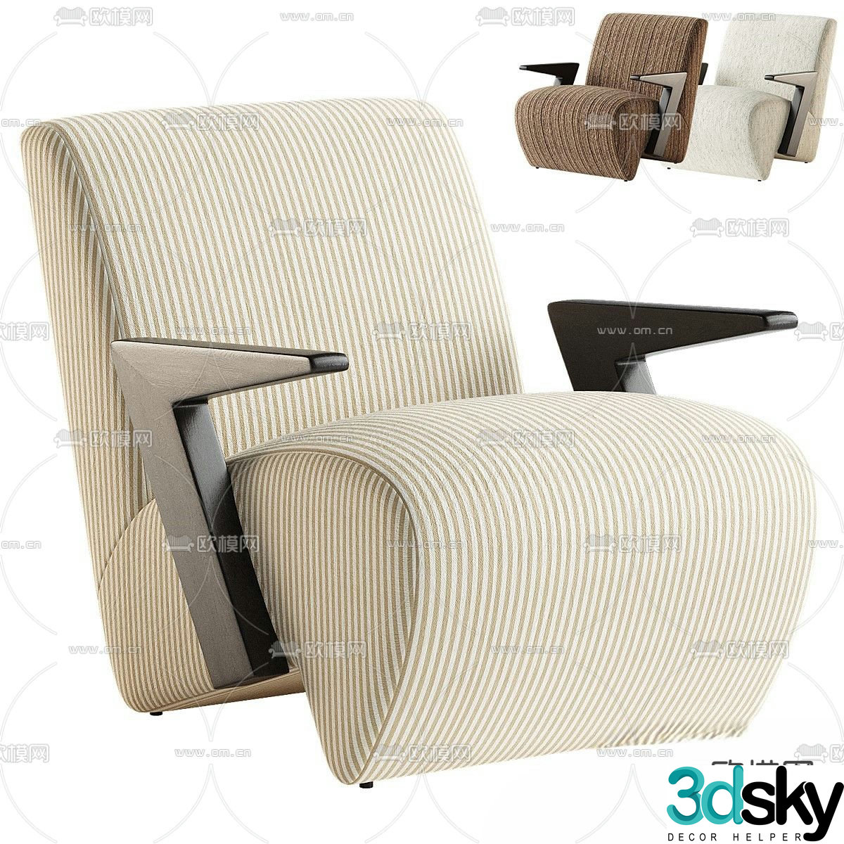 VENOSA modern sofa chair leisure chair 3d model