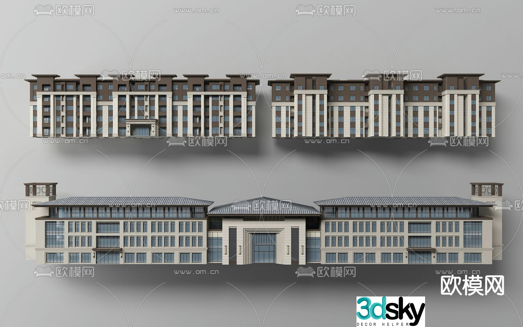 Residential commercial housing 3D model