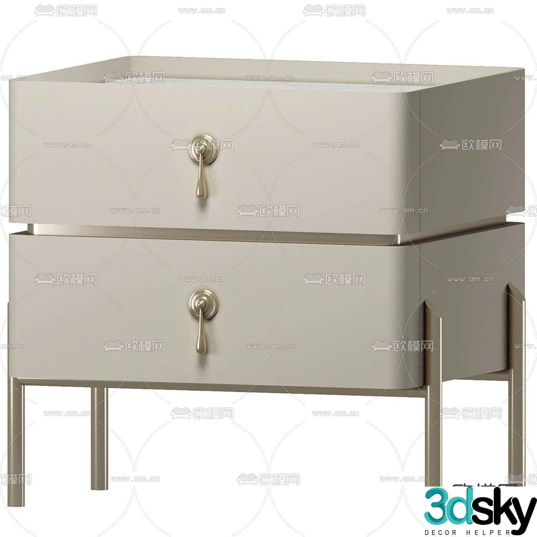 bedside table 3d model