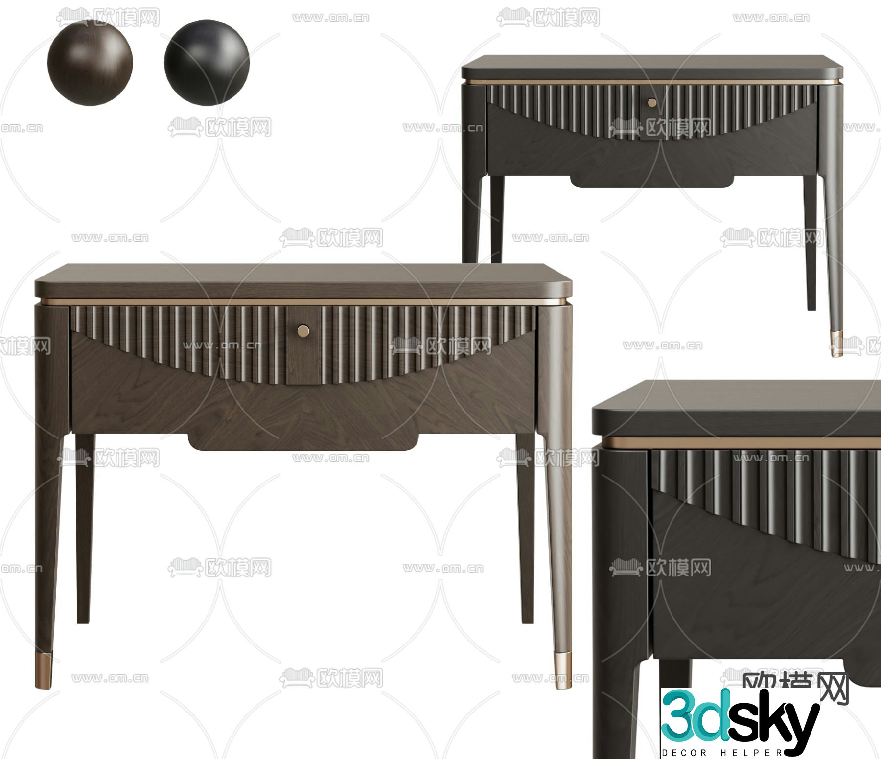 AnaRoque bedside table 3d model