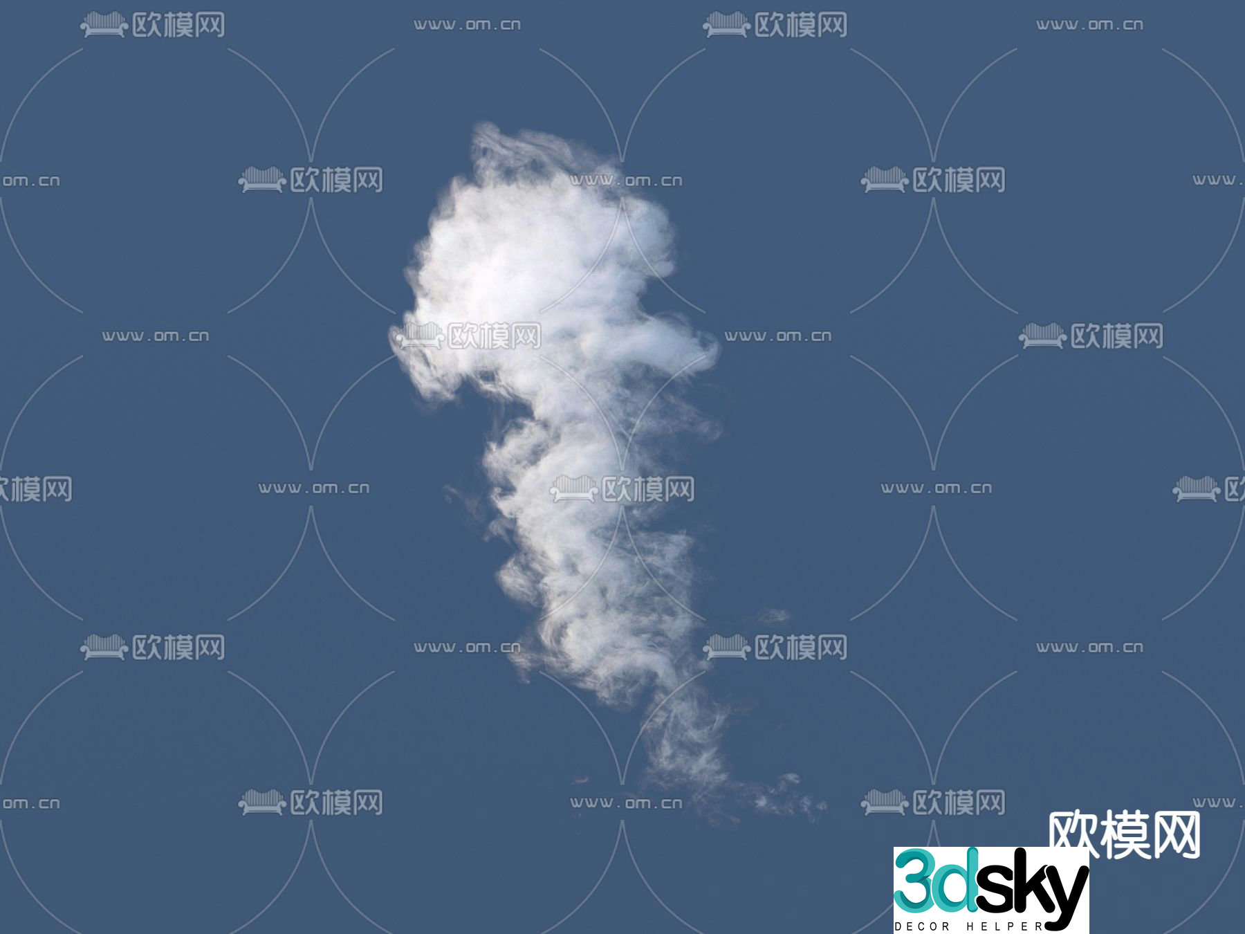clouds white clouds clouds 3d model