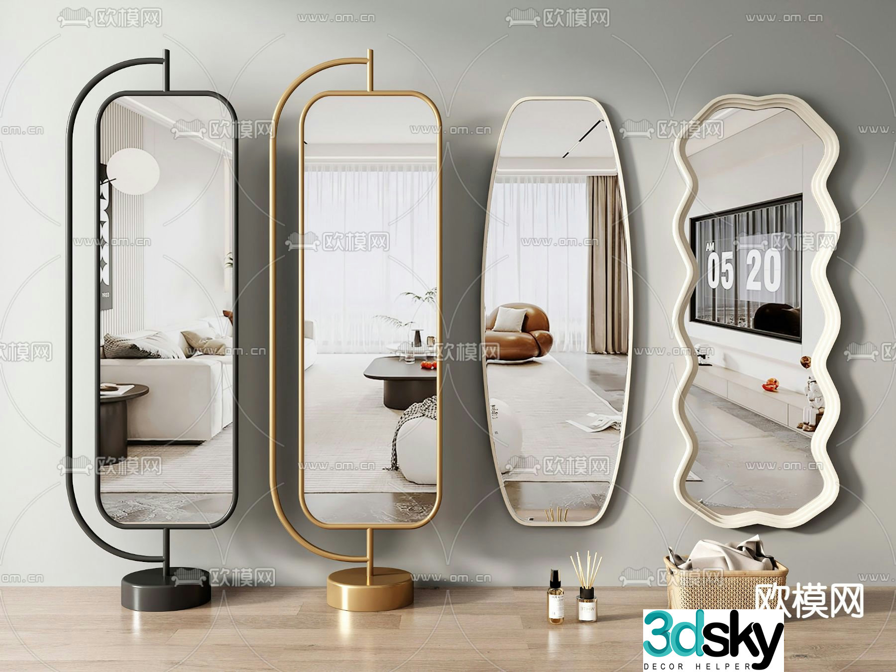 Dressing mirror Dressing mirror Full body mirror 3D model