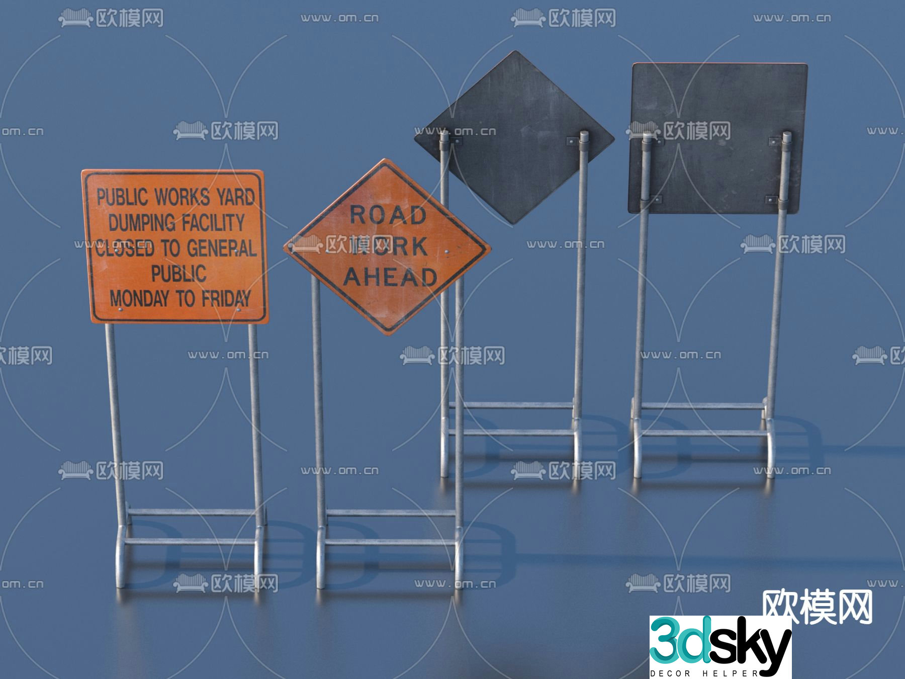 sign sign 3d model