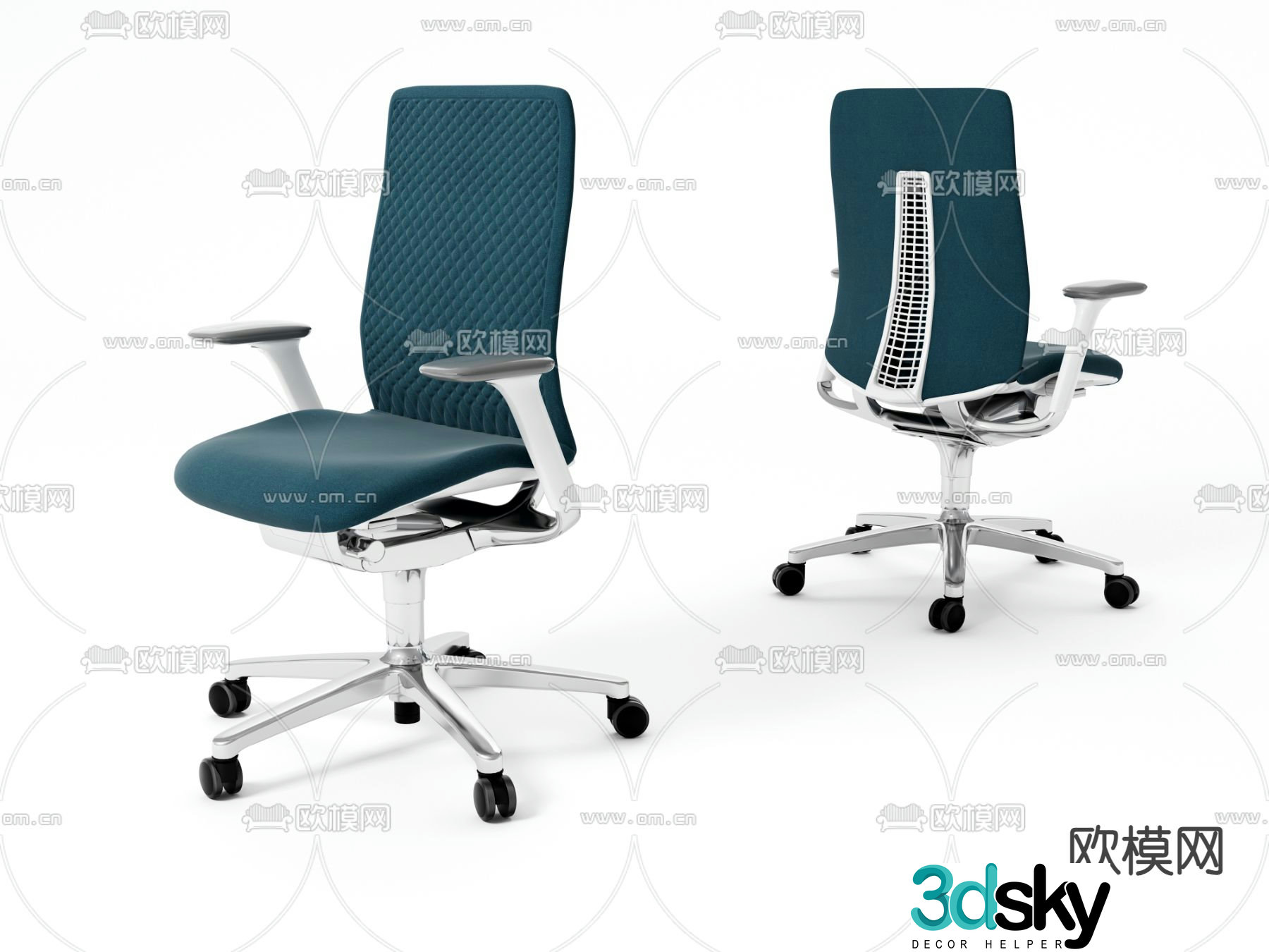Office chair ergonomic chair 3d model