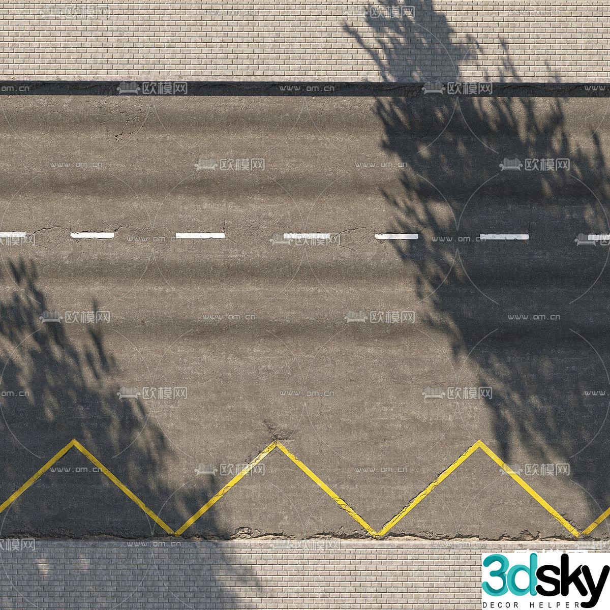 city ​​highway road 3d model