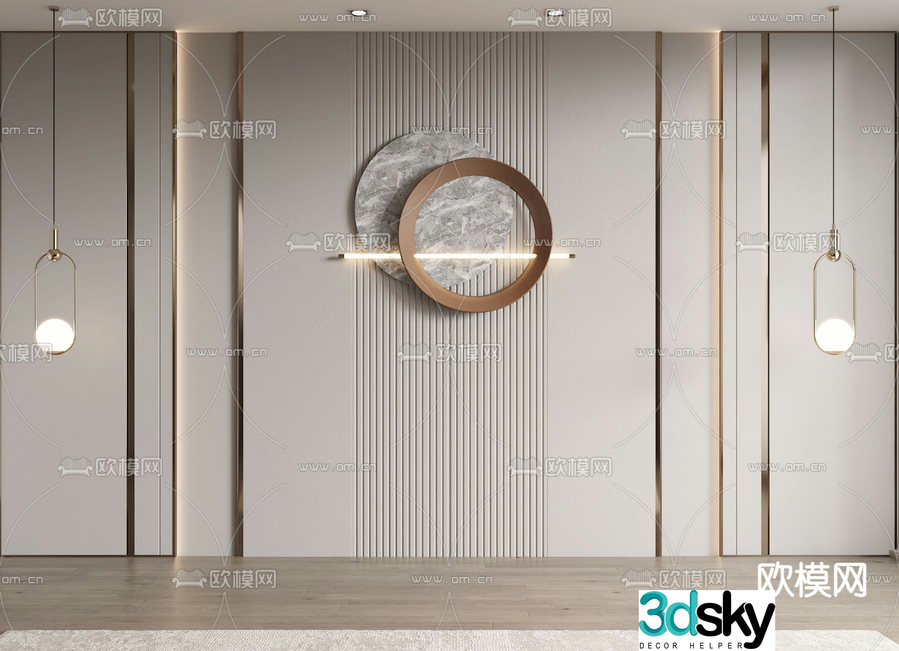 Bedside background 3d model