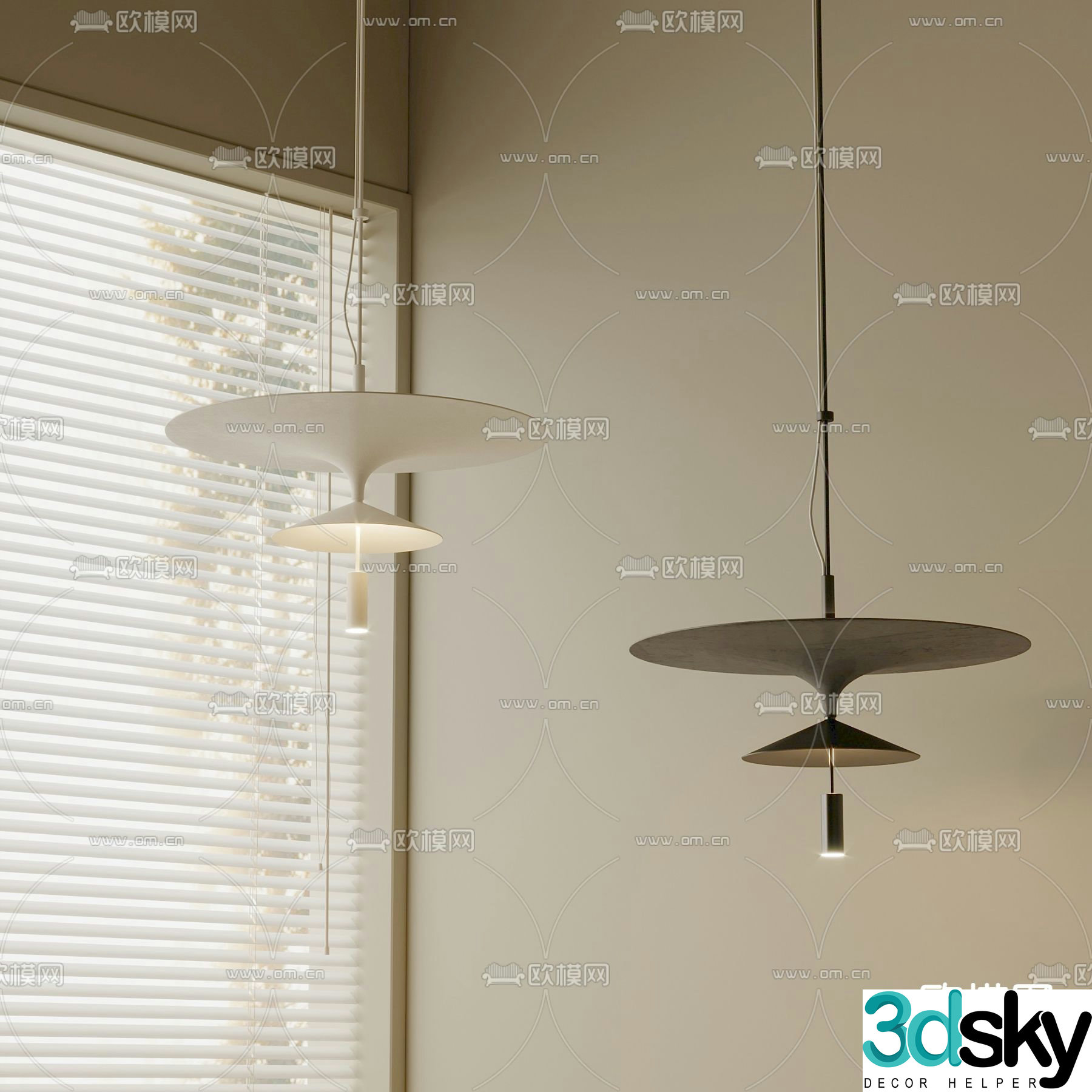 Creative small chandelier bedside lamp 3d model