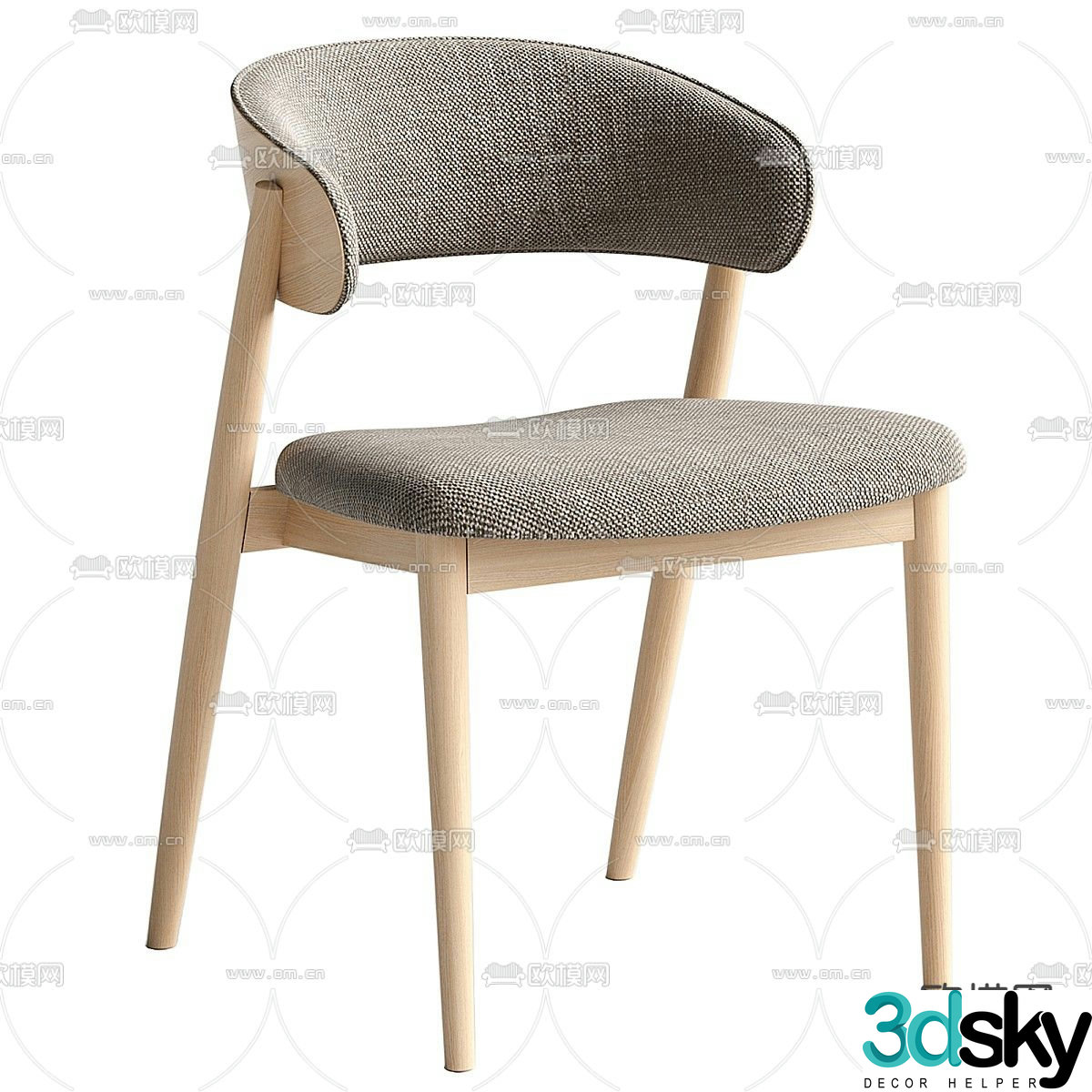 chair dining chair 3d model