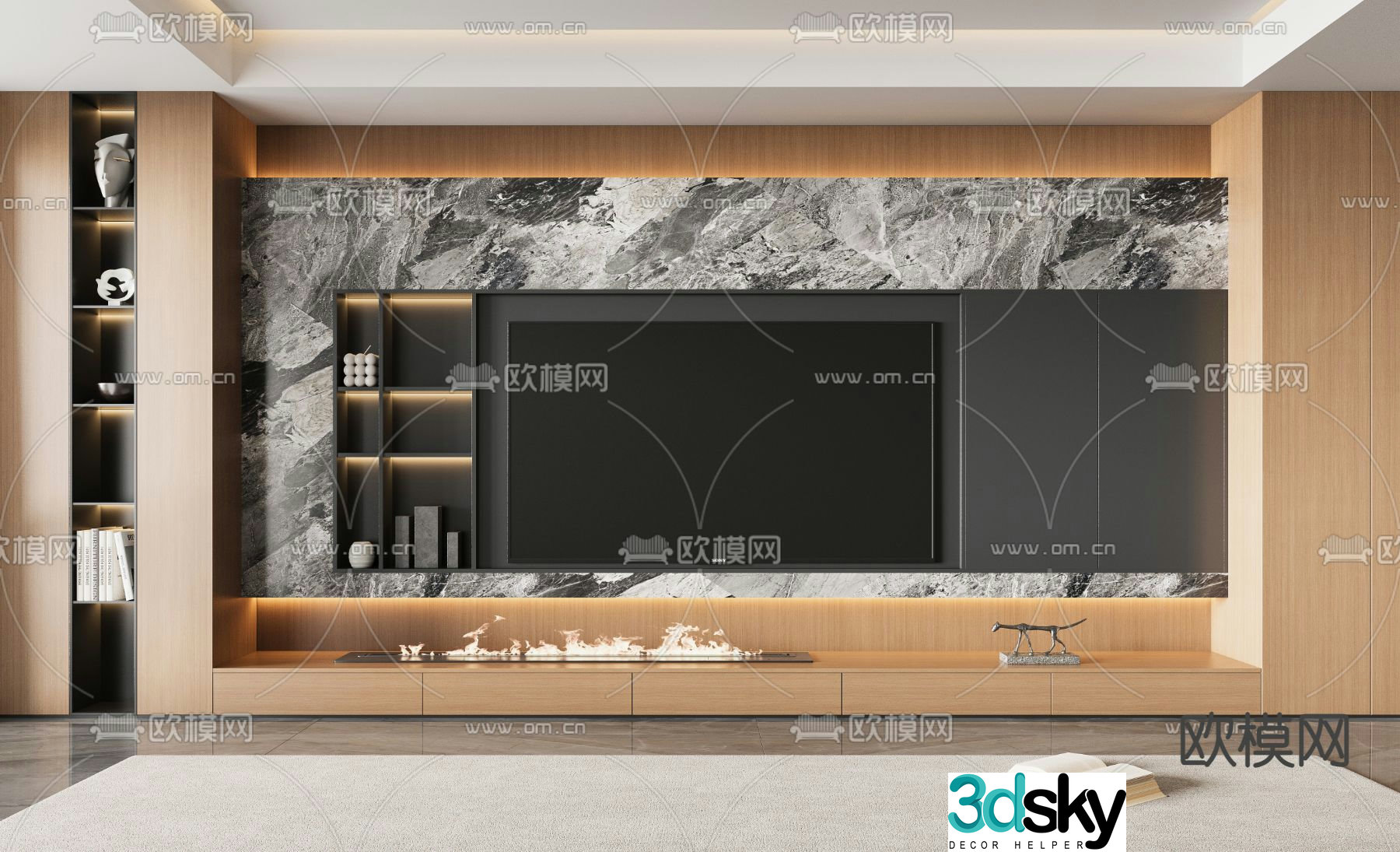 TV background 3d model
