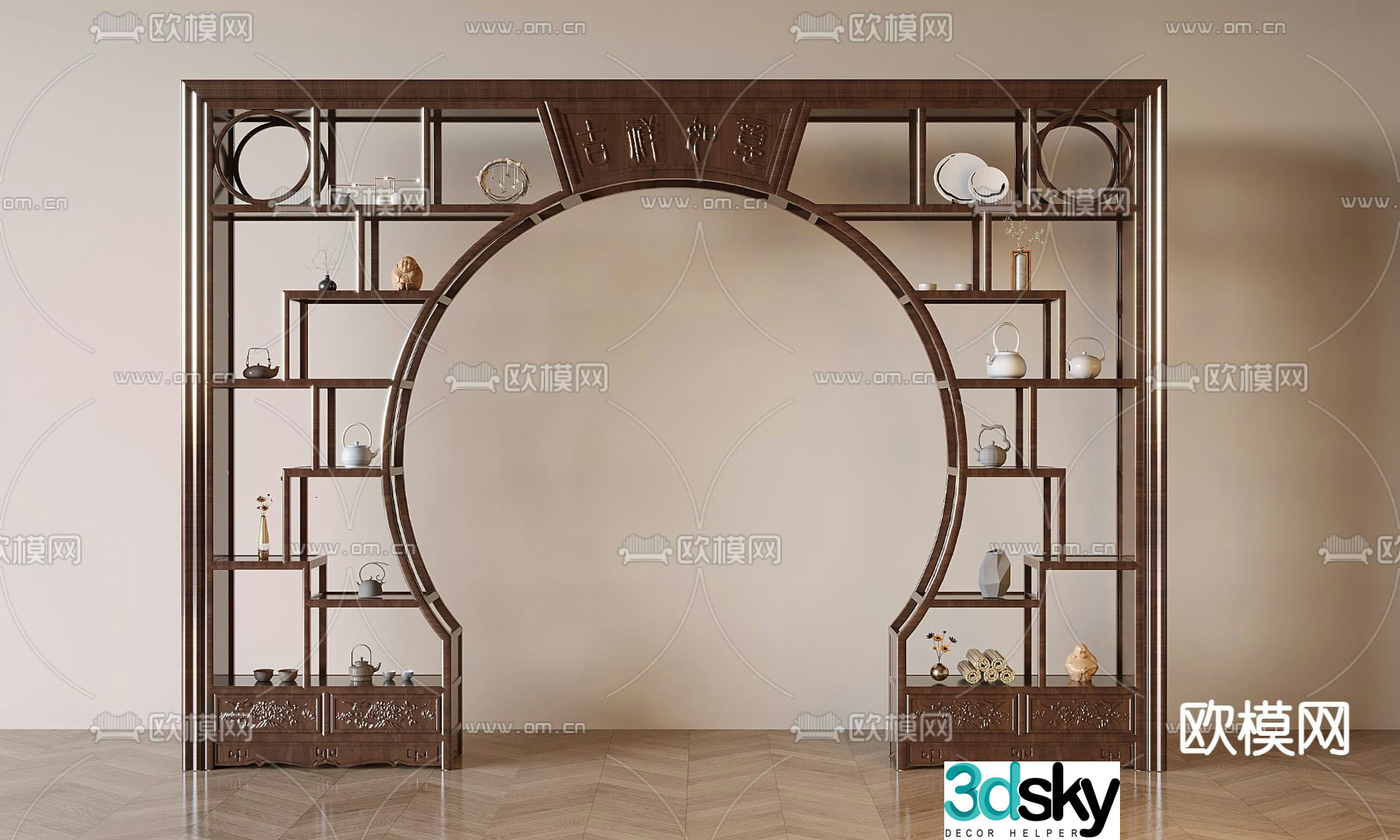 Moon Gate rack 3D model