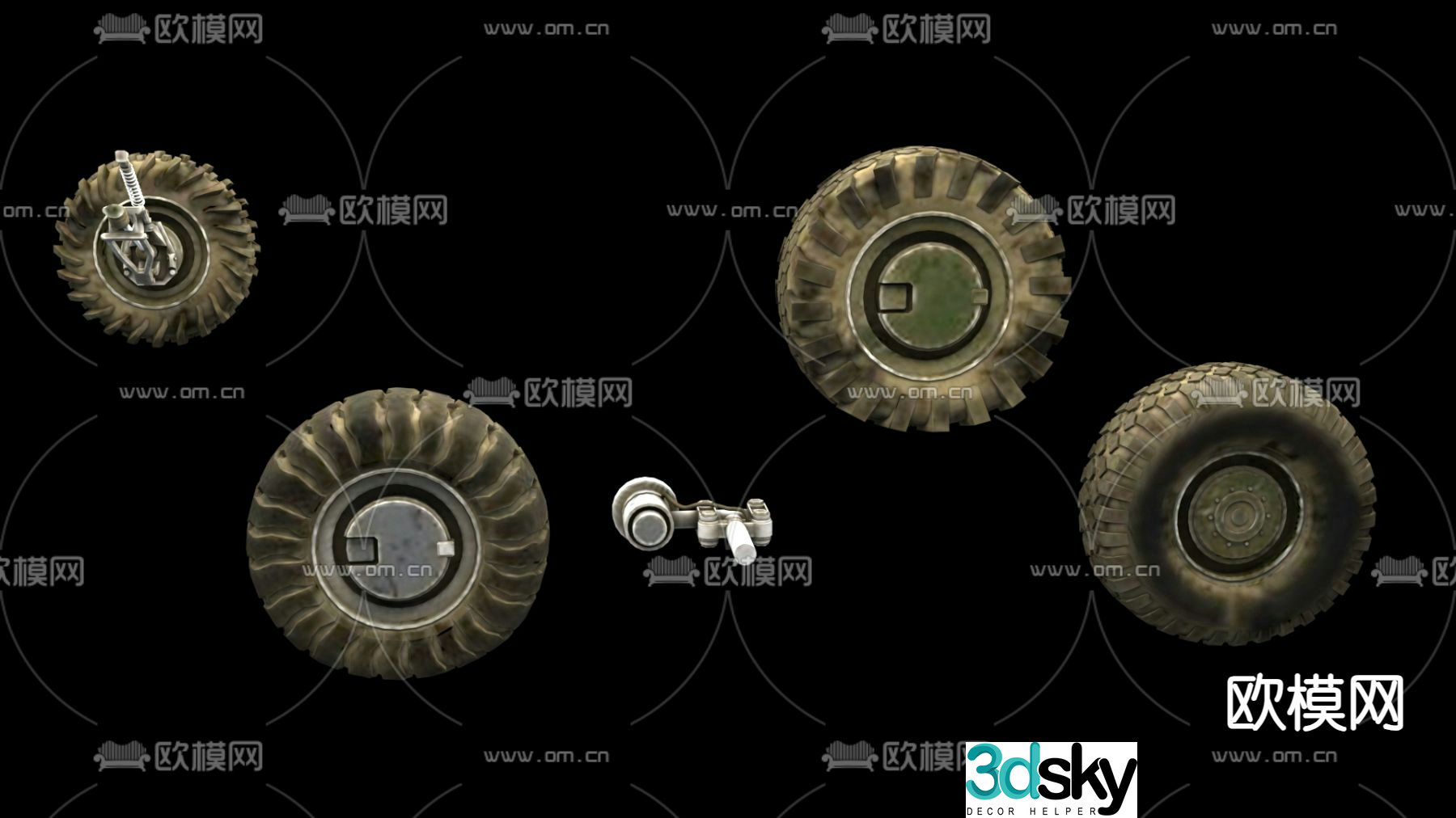 car accessories wheel 3d model