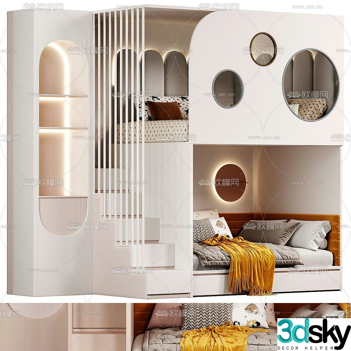 Children’s bed 3d model