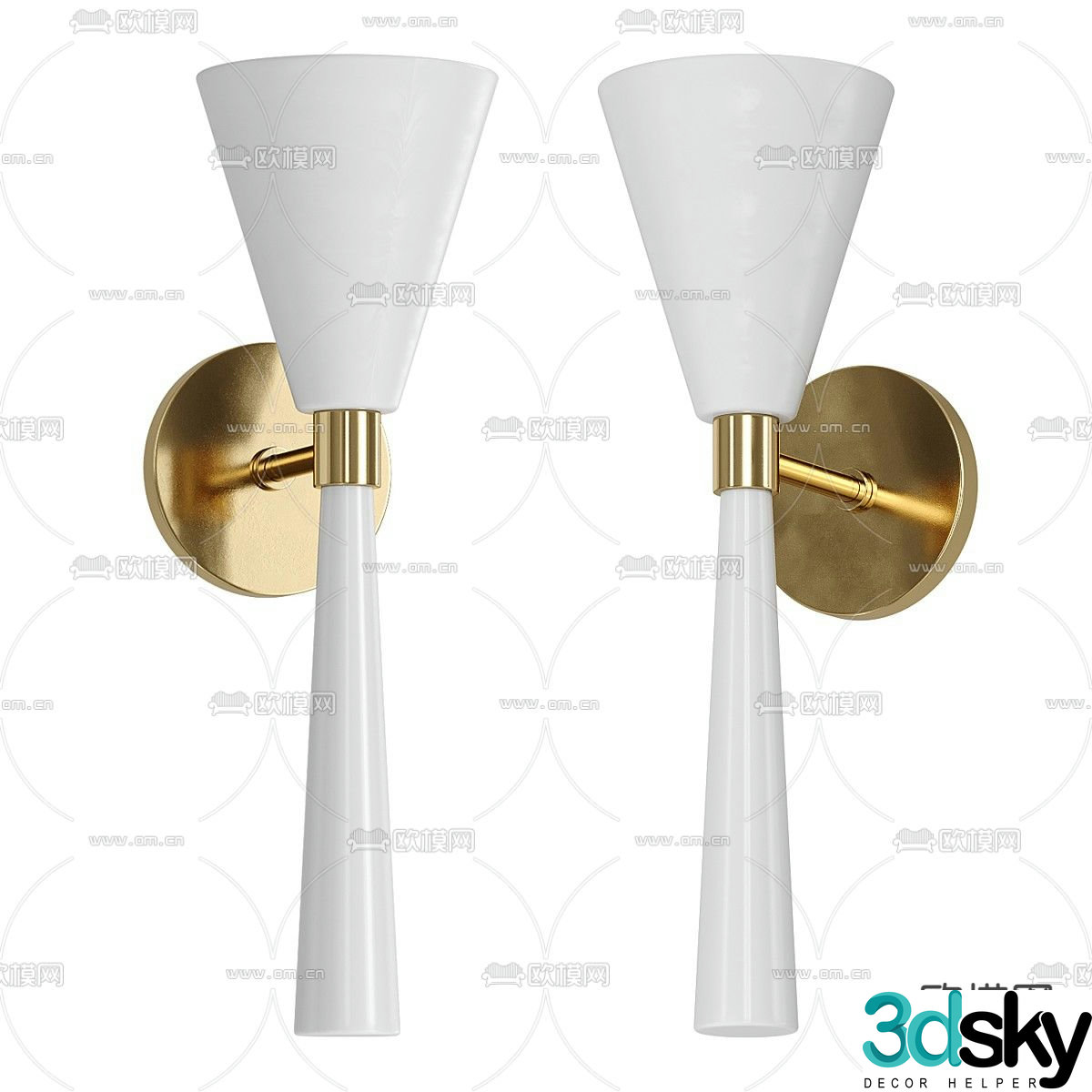 Amara wall light 3d model