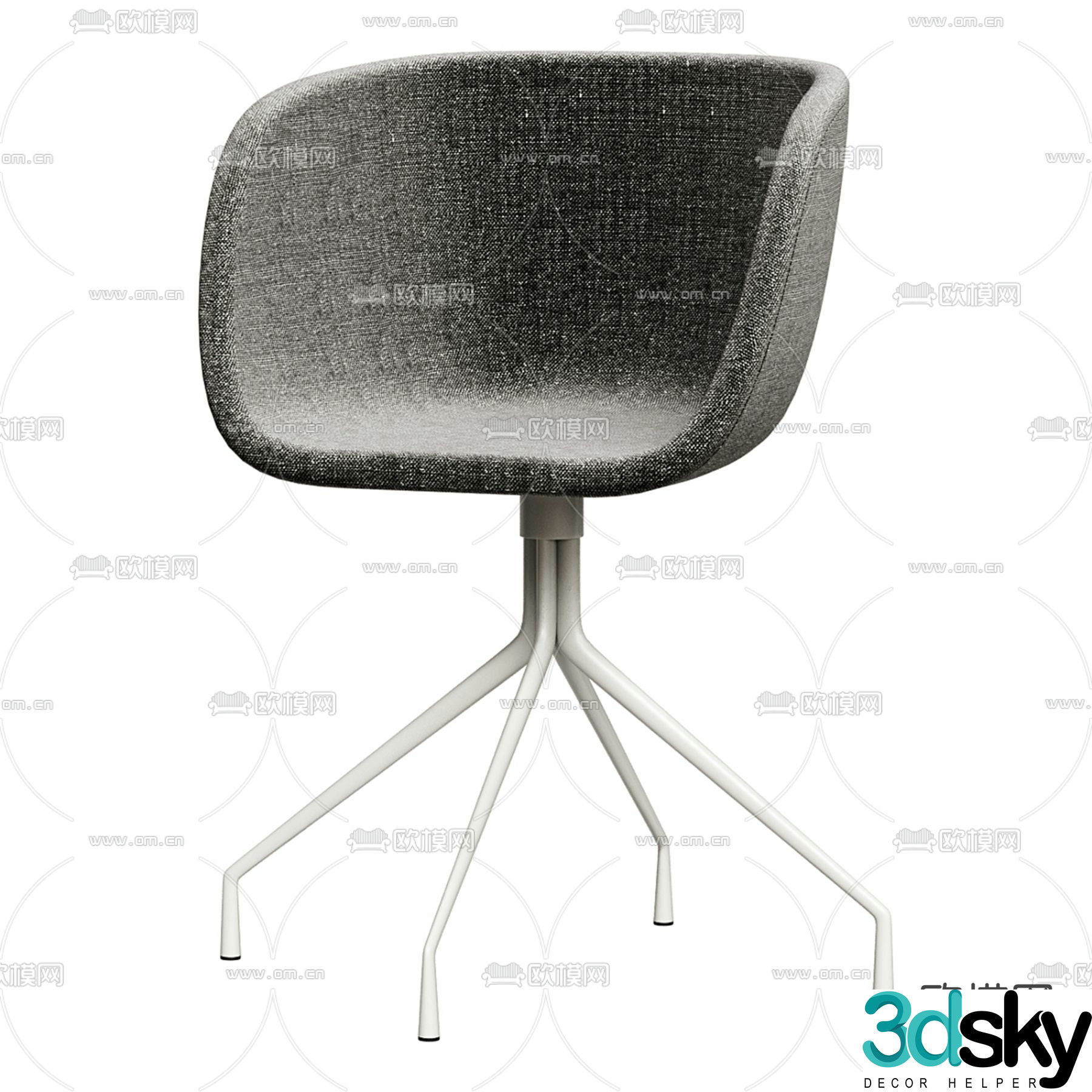 Modern office chair shift chair staff chair 3d model