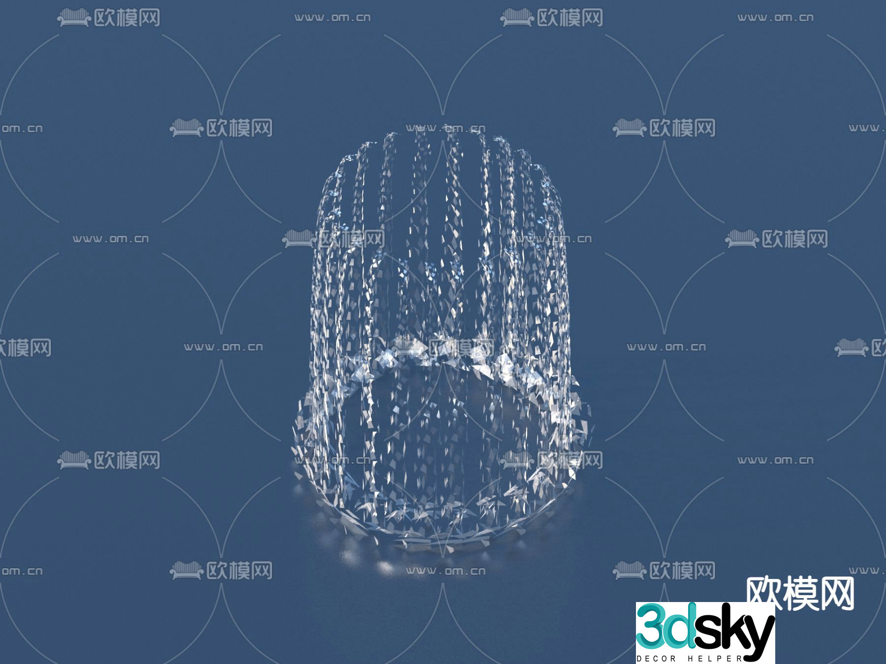 fountain fountain waterscape 3d model