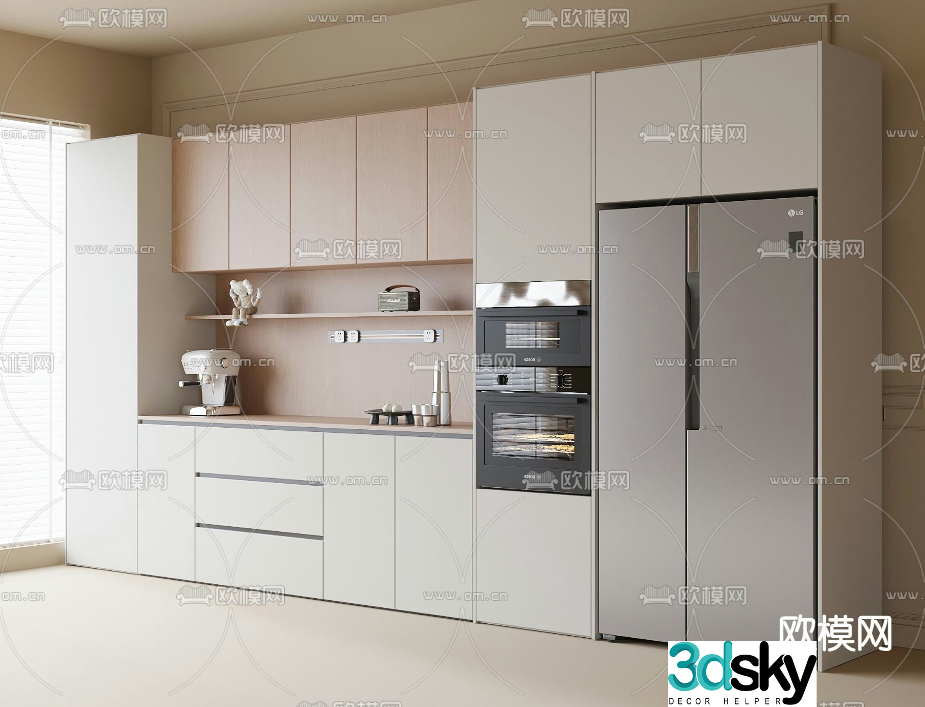 Modern sideboard 3D model