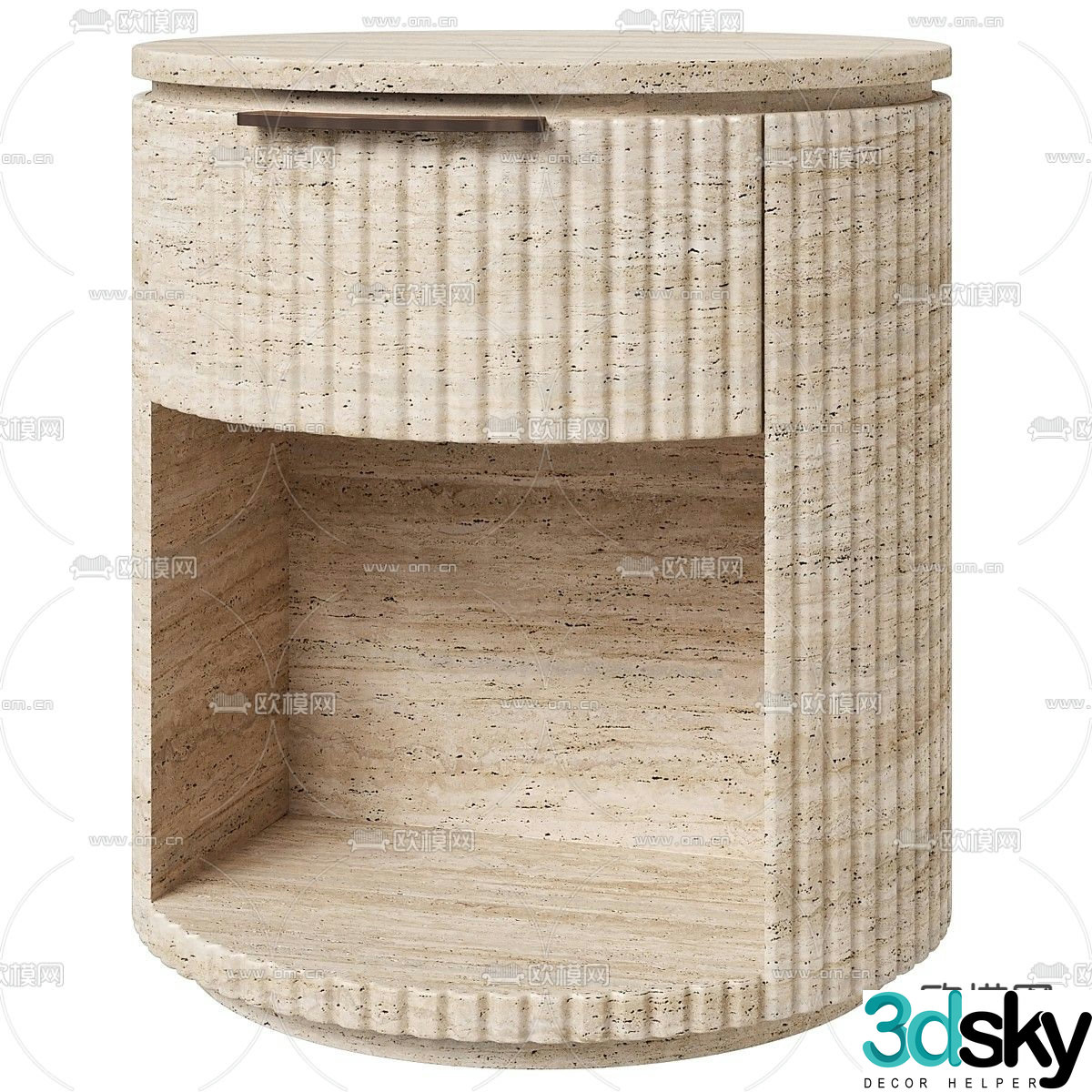 Restoration Hardware bedside table 3d model