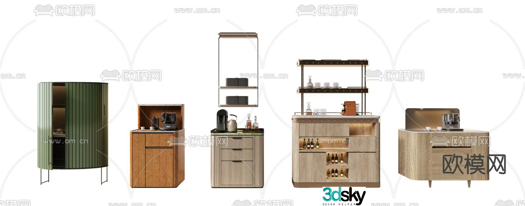 Sideboard Tea cabinet 3D model